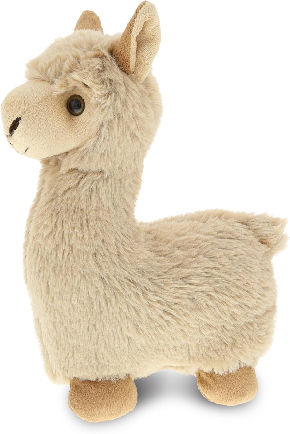 DolliBu Personalized Beige Llama Stuffed Animal Plush Toy - Huggable Cuddle Soft Plush Llama Gift, Cute Stuffed Animals for Girls and Boys - 11 Inches