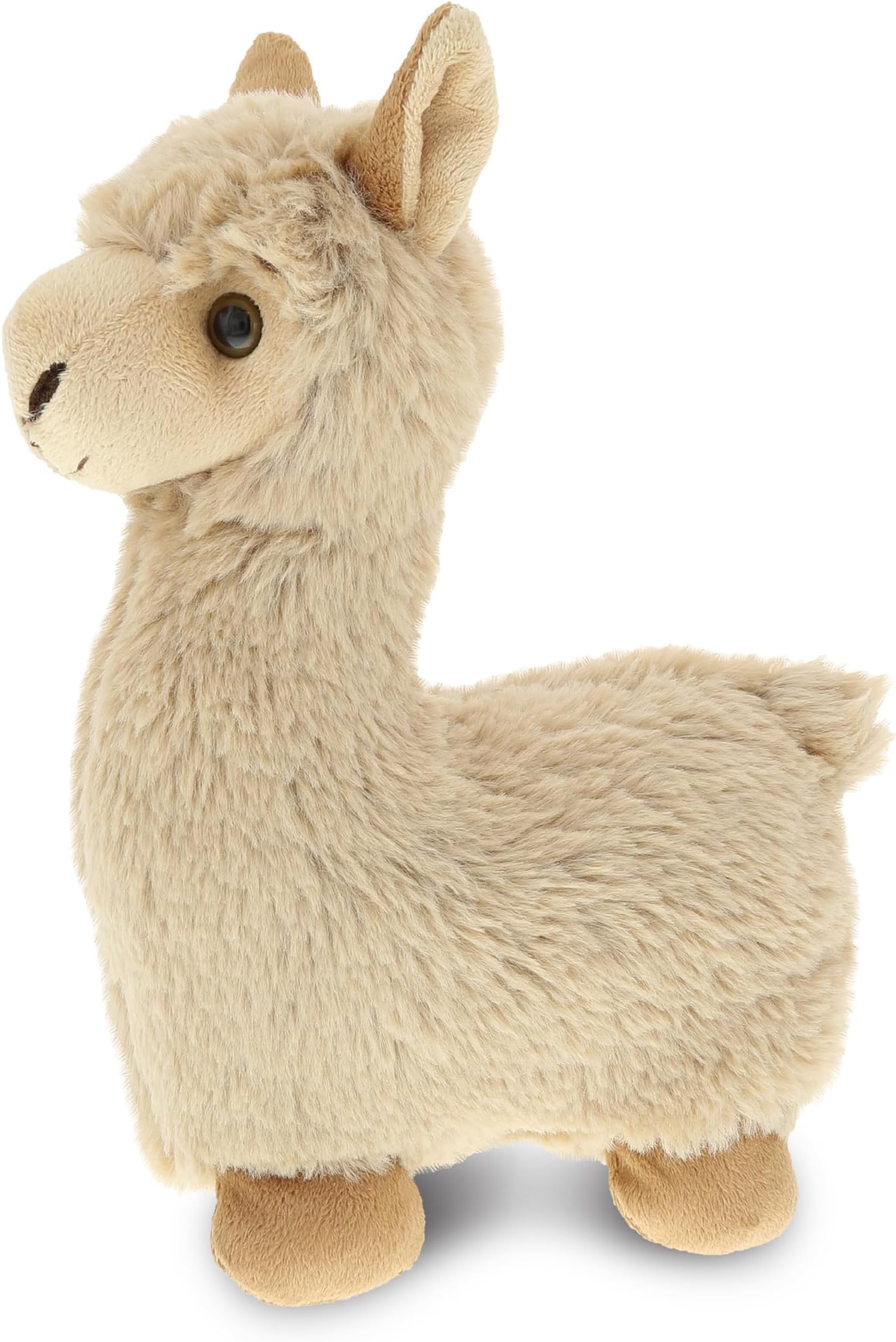 DolliBu Personalized Beige Llama Stuffed Animal Plush Toy - Huggable Cuddle Soft Plush Llama Gift, Cute Stuffed Animals for Girls and Boys - 11 Inches