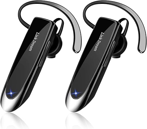 Link Dream Auricular Bluetooth para teléfono celular, manos libres, auriculares inalámbricos con cancelación de ruido, micrófono 24 horas hablando