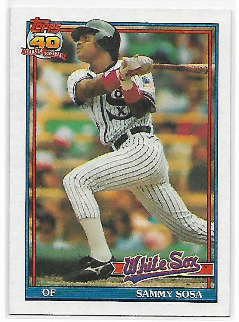 Amazon.com: 1991 Topps #414 Sammy Sosa : Collectibles & Fine Art