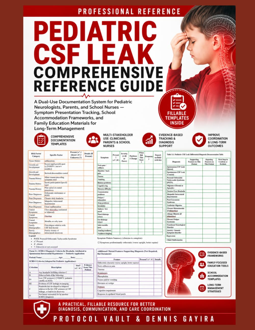 Pediatric CSF Leak Comprehensive Reference Guide: A Dual-Use Documentation System for Pediatric Neurologists, Parents, and School Nurses — Symptom ... & Integrative Medicine Desk References)