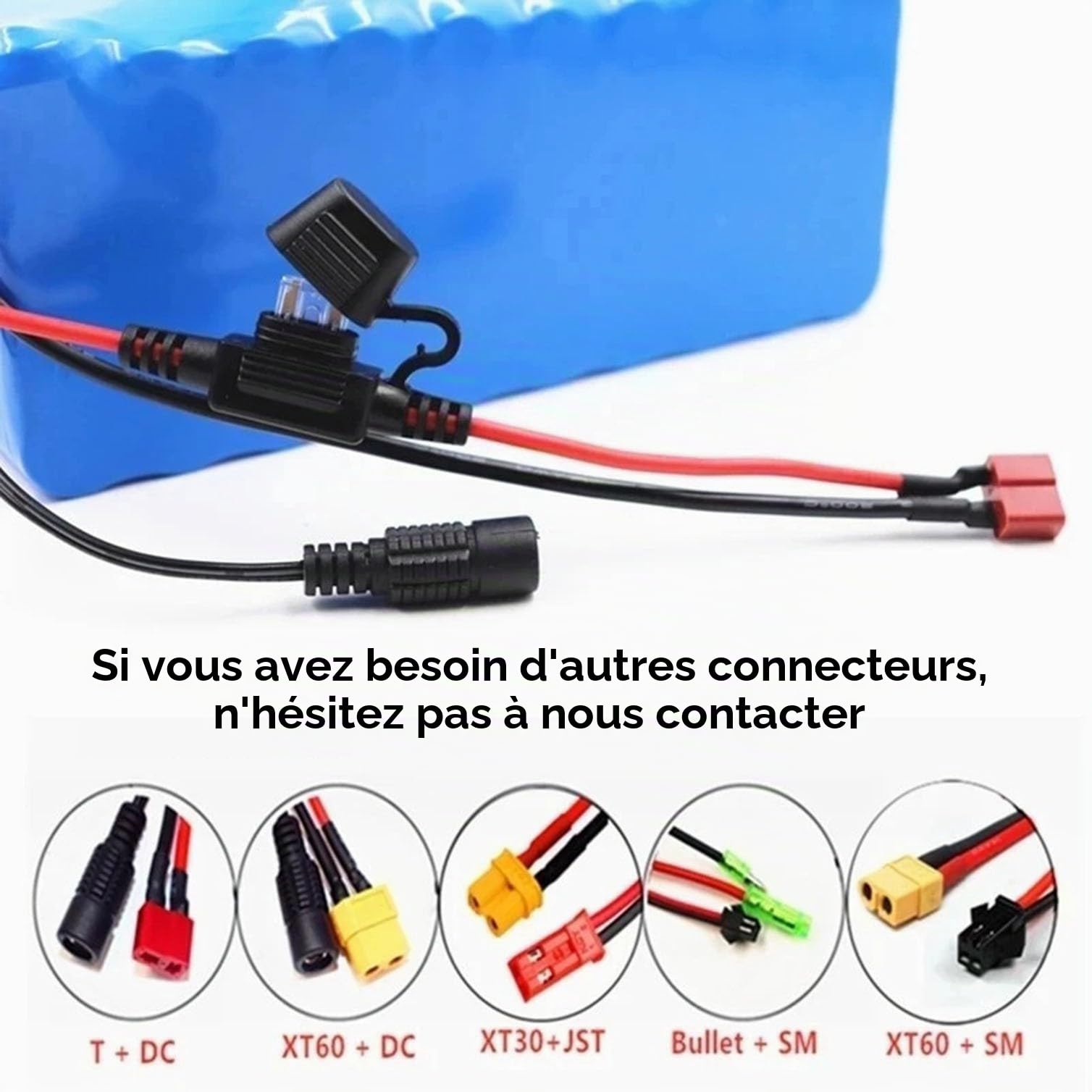 Batterie Lithium 36V 20Ah Ebike Batterie Lithium-ION 10S4P pour vélo électrique avec Chargeur pour Moteur 500W 750W 1000W avec BMS 30A Et Chargeur