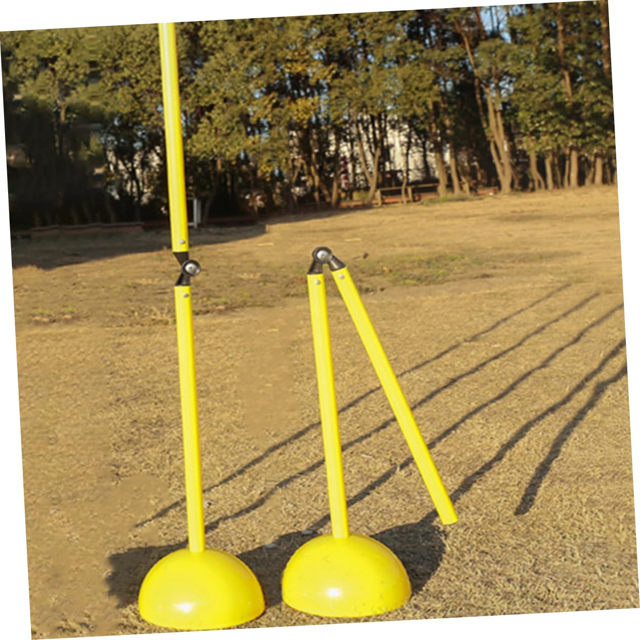 TOYANDONA 4 Piezas Entrenamiento Fútbol Baloncesto Postes Plegables Flexibles Marcadores Deportivos para Exterior Herramienta Práctica para Agilidad y Habilidades