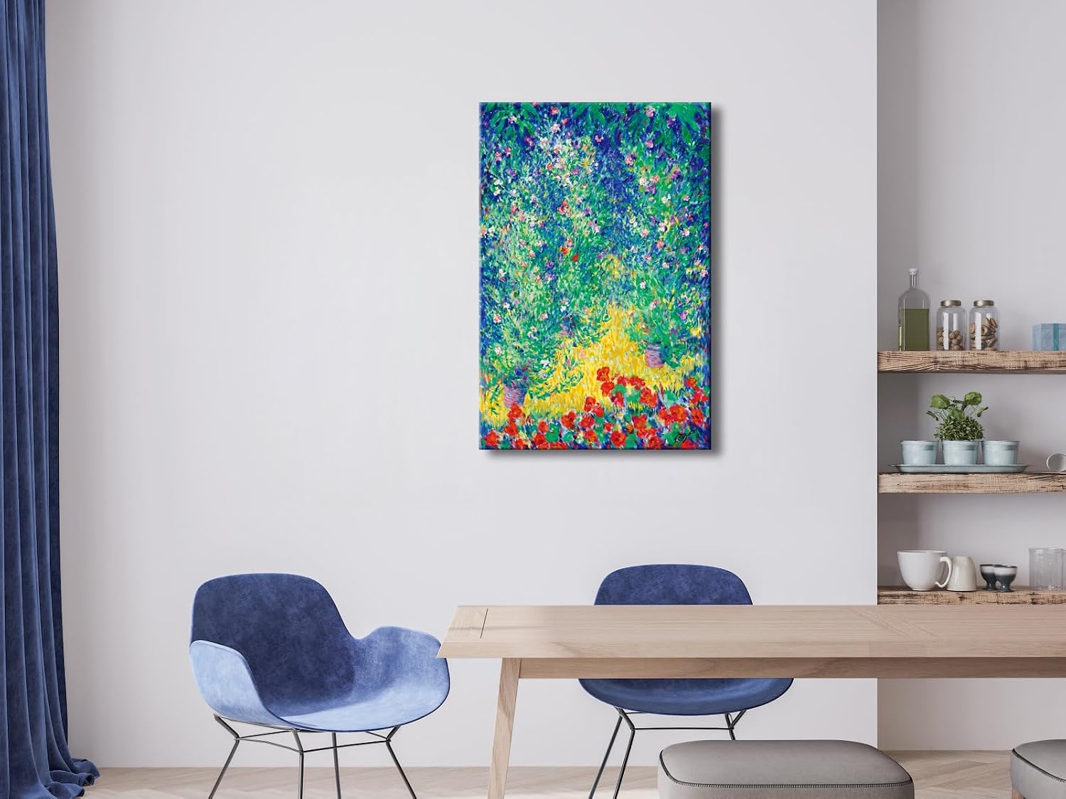Wieco Art Large Canvas Prints Flowers in a Garden,1928 by Theodore Earl Butler Abstract Canvas Wall Art for Wall Decor and Home Office Decorations image 4