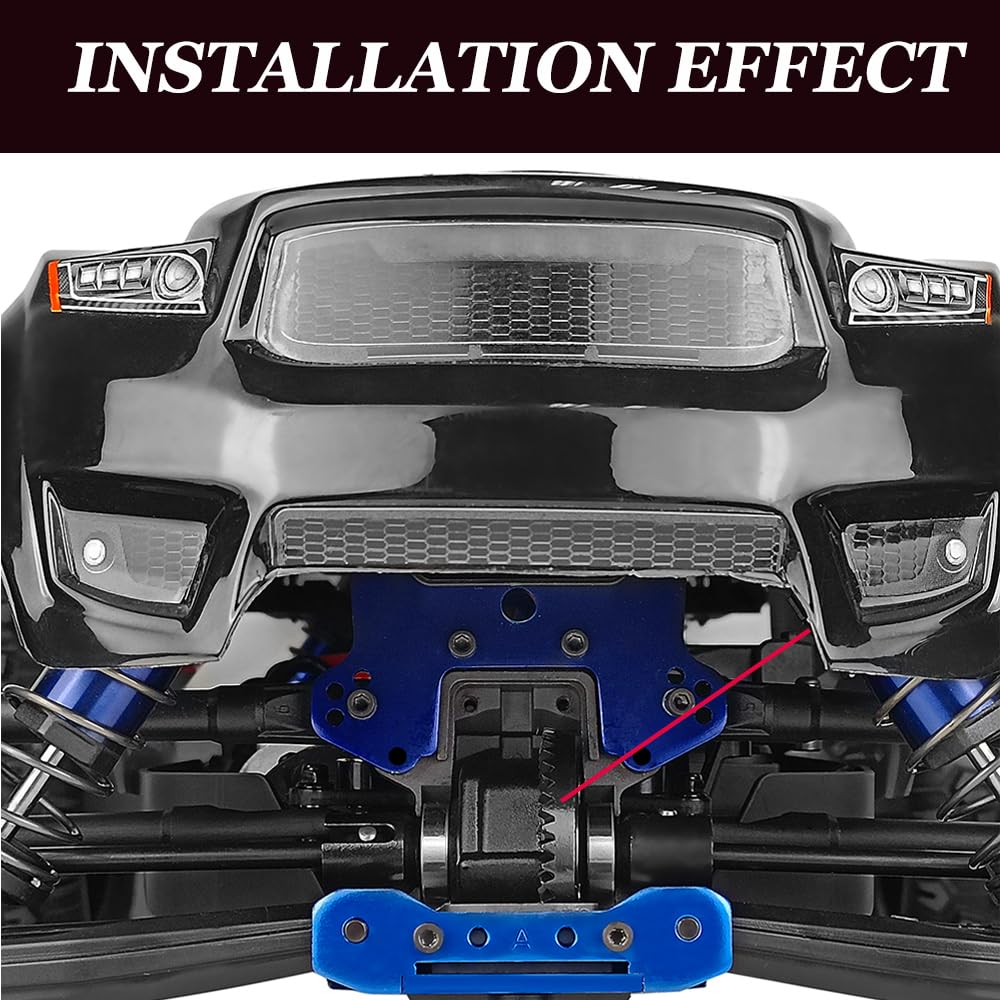 MOHERO RC Gearbox Front Rear Differential Gears 43T 10T Steel Diff Gear Set for 1/8 Scale 4WD Sledge Off-Road Truck Upgrade Part