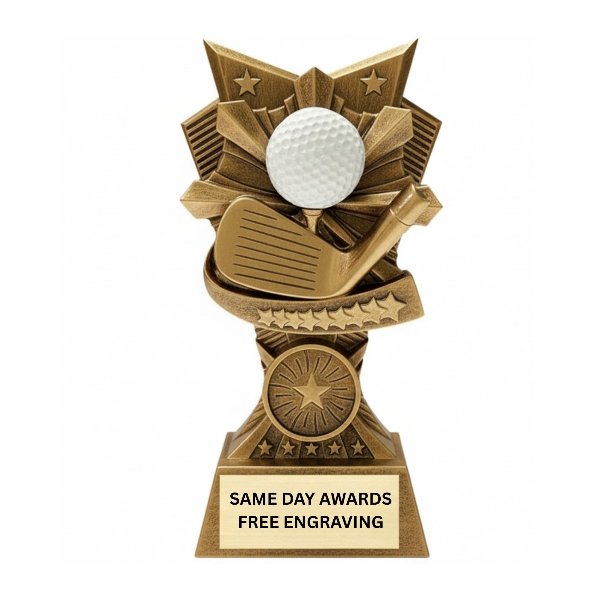 Champion V Sports Trophy Custom Engraved 6 Inch Award Recognition for Youth and Adult Sports Team Awards Tournaments