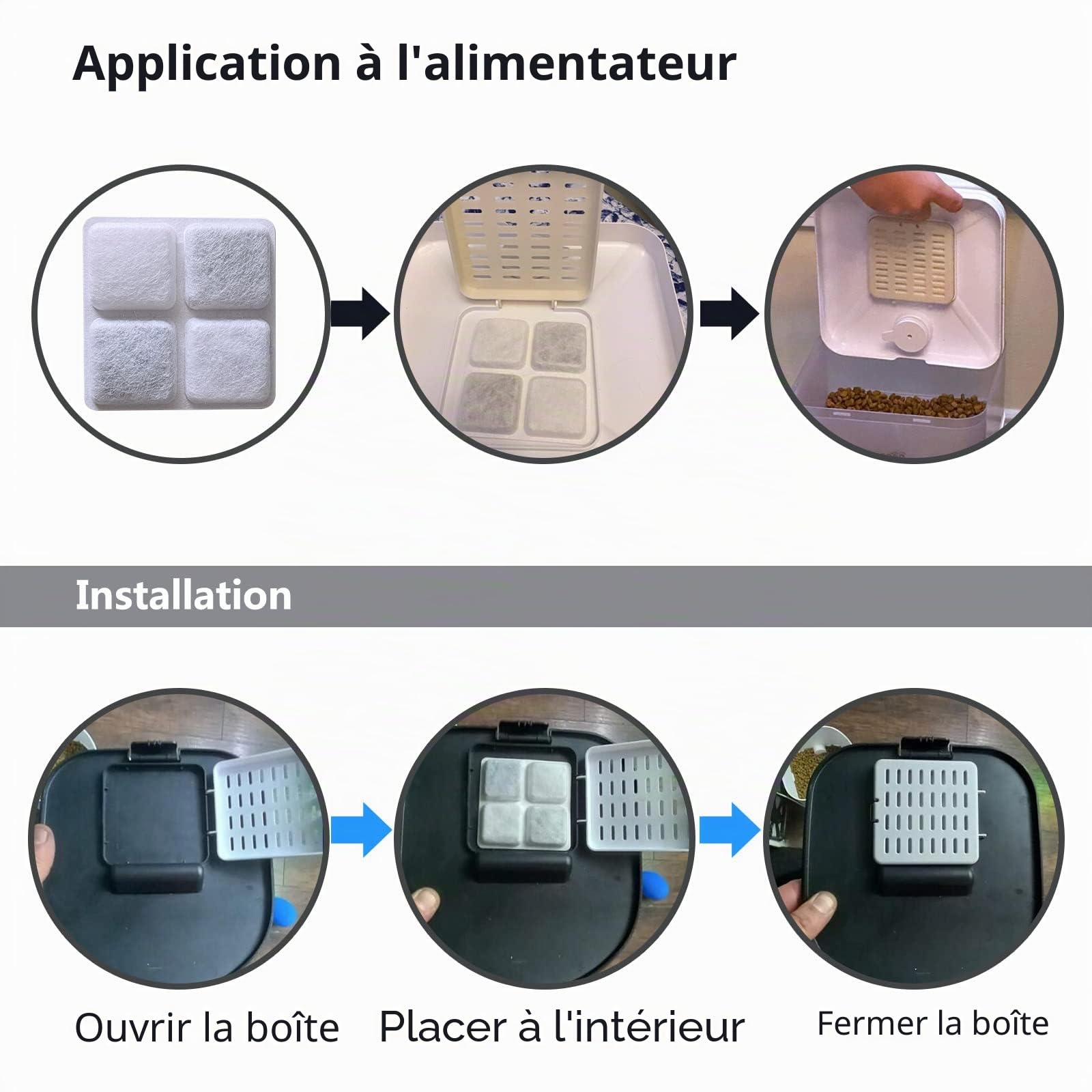 Sac de séchage pour aliments pour animaux de compagnie pour mangeoires automatiques Petlibro pour chats et chiens, garde les aliments secs et frais (1, paquet de 16)