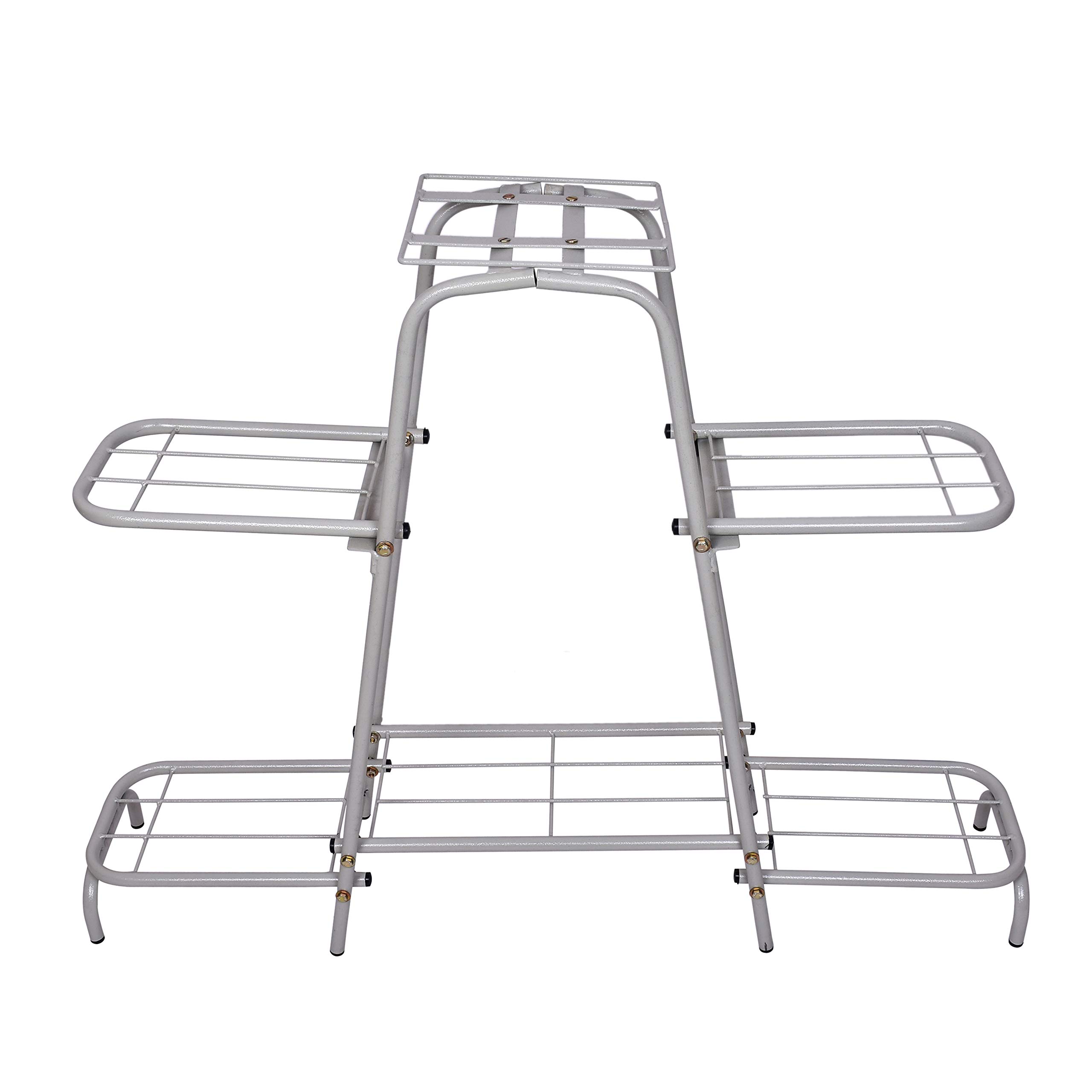6-Tier Metal Plant Stand - Grey -2 6-Tier Metal Plant Stand - Grey -2