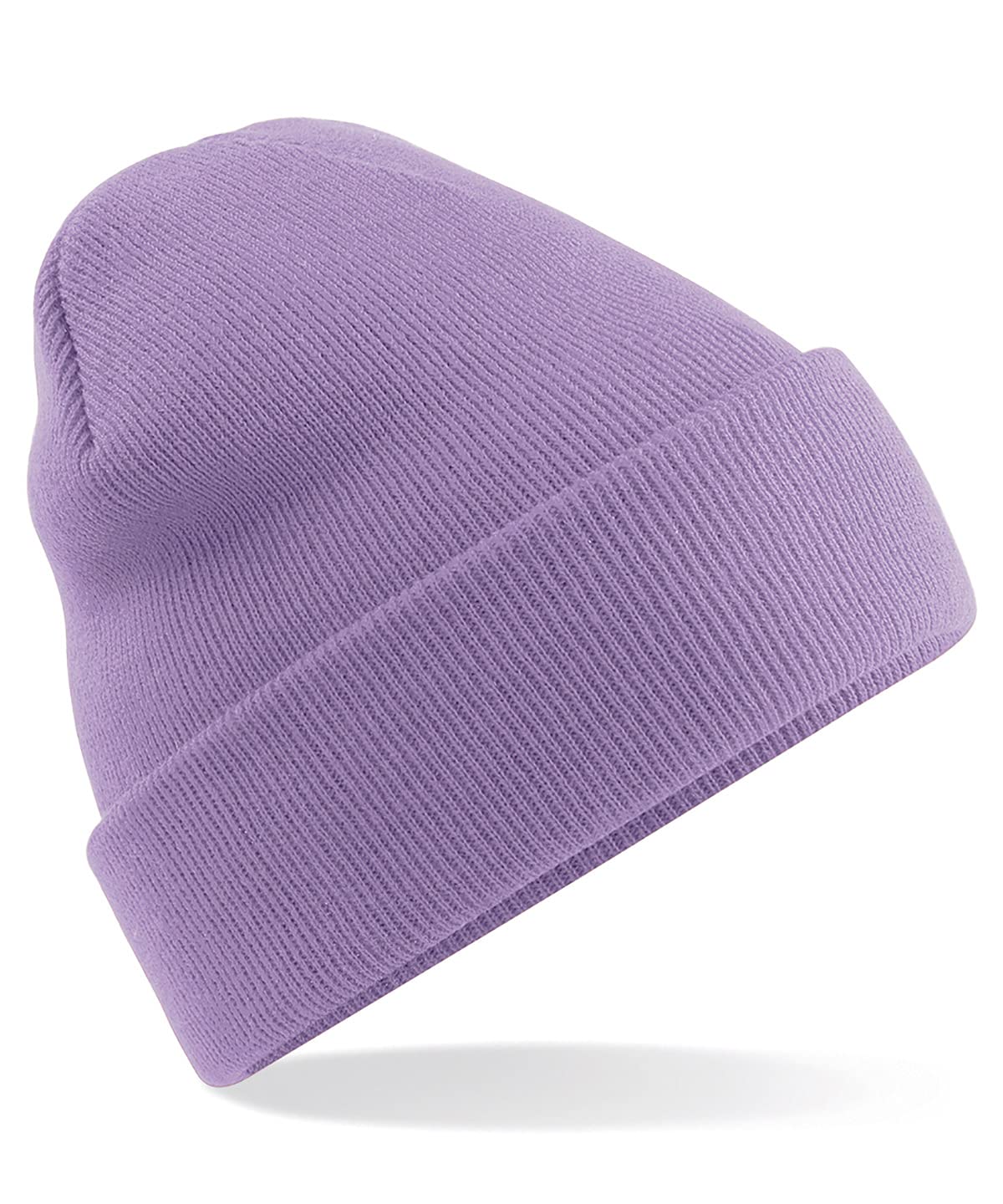 4Sp Unisex Lavender Soft Knit Cuffed Beanie Hat (Lavender)