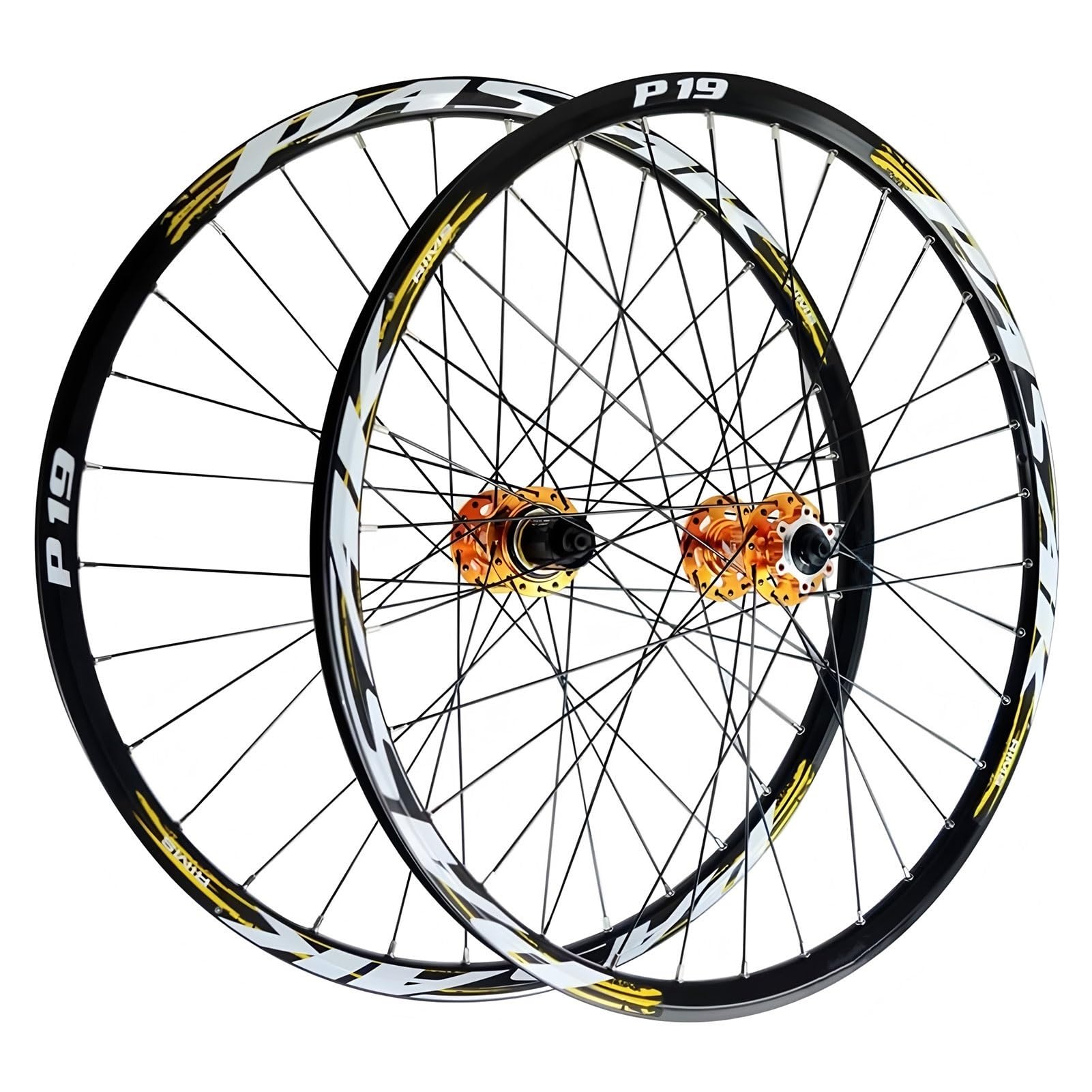 AuroraXQ Zestaw kół do roweru górskiego, 66, 27,5, 79 cali, podwójna obręcz HG, piasta ze stopu aluminium, szybkie zwalnianie, hamulec tarczowy, MTB, kompatybilność z przednim/tylnym kołem, 7-12