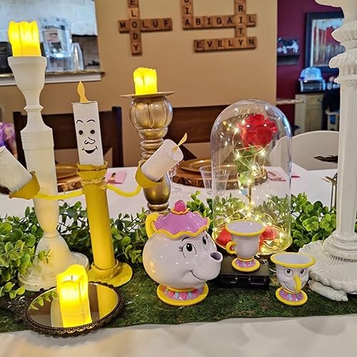 Miniatura 4 de FireflyStar Vela LED de vela votiva de 12 piezas, velas votivas LED a pilas, velas de luz de té ámbar sin llama para decoraciones de Halloween