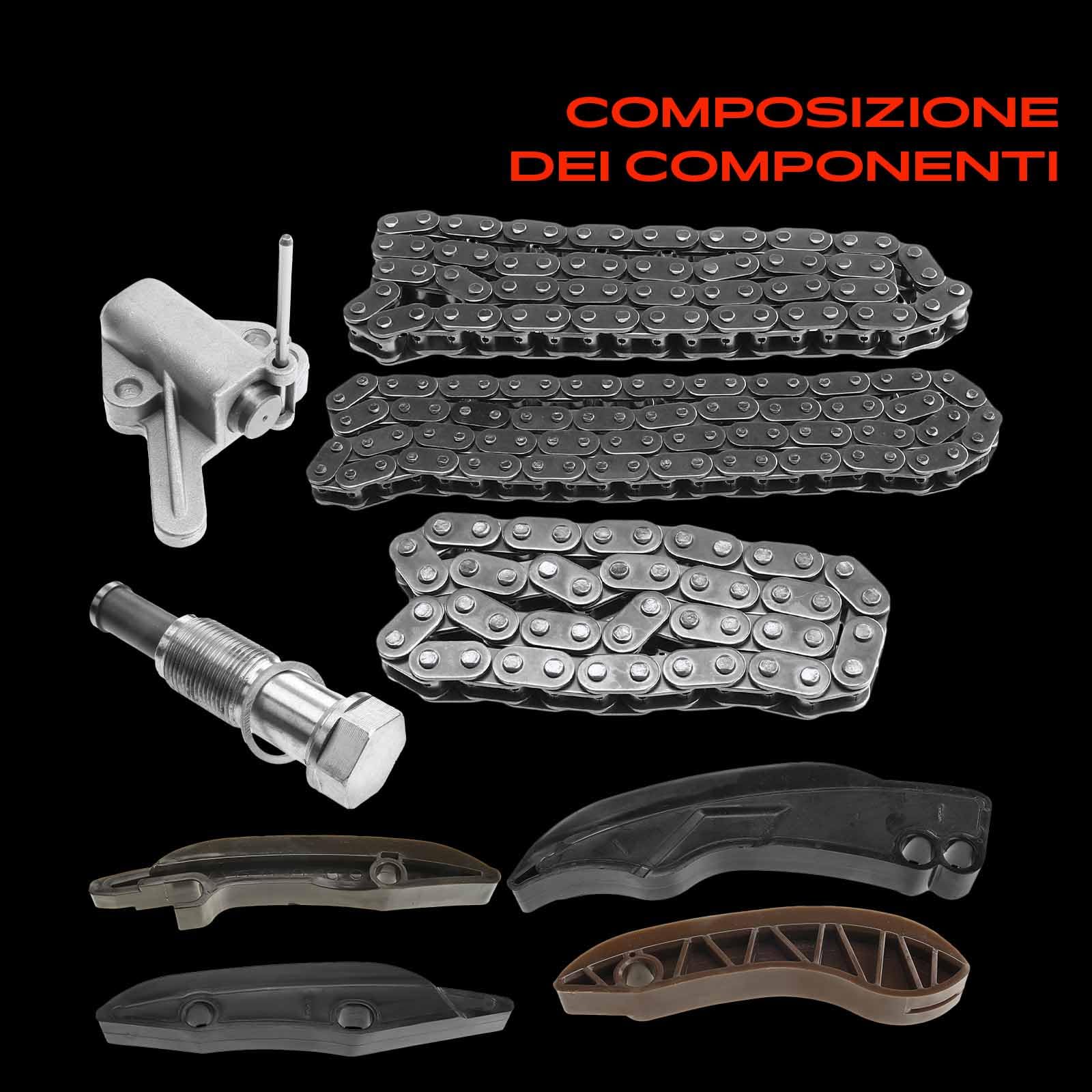 Frankberg Kit catena di distribuzione 11318510014 | Compatibile con: Serie 3 Touring G21 G81, 6 Gran Turismo G32, Serie 7 G11 G12, M.i.n.i Cabrio F57, X1 E84
