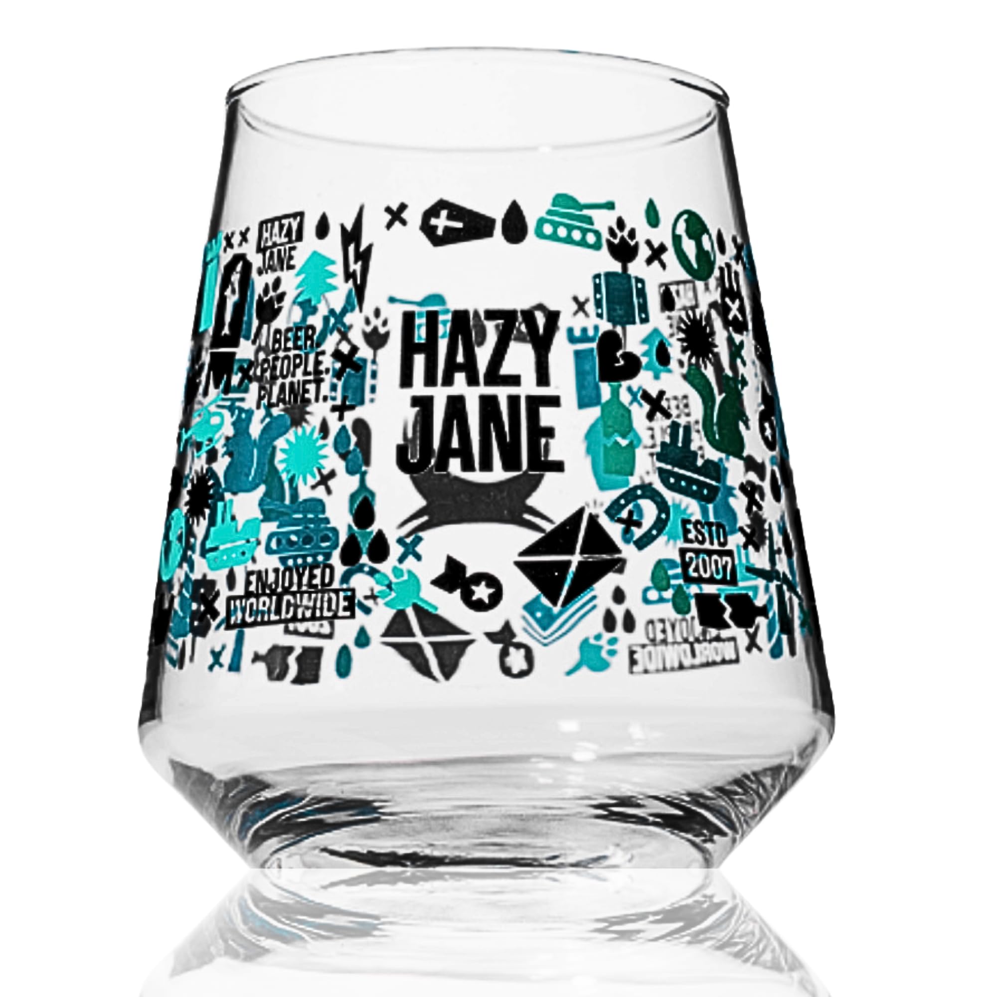 Roxley | Brewdog Hazy Jane X1 Nucleated Beer Lager Pint Glass Glass | Man Cave | 0.5l | Pub Club