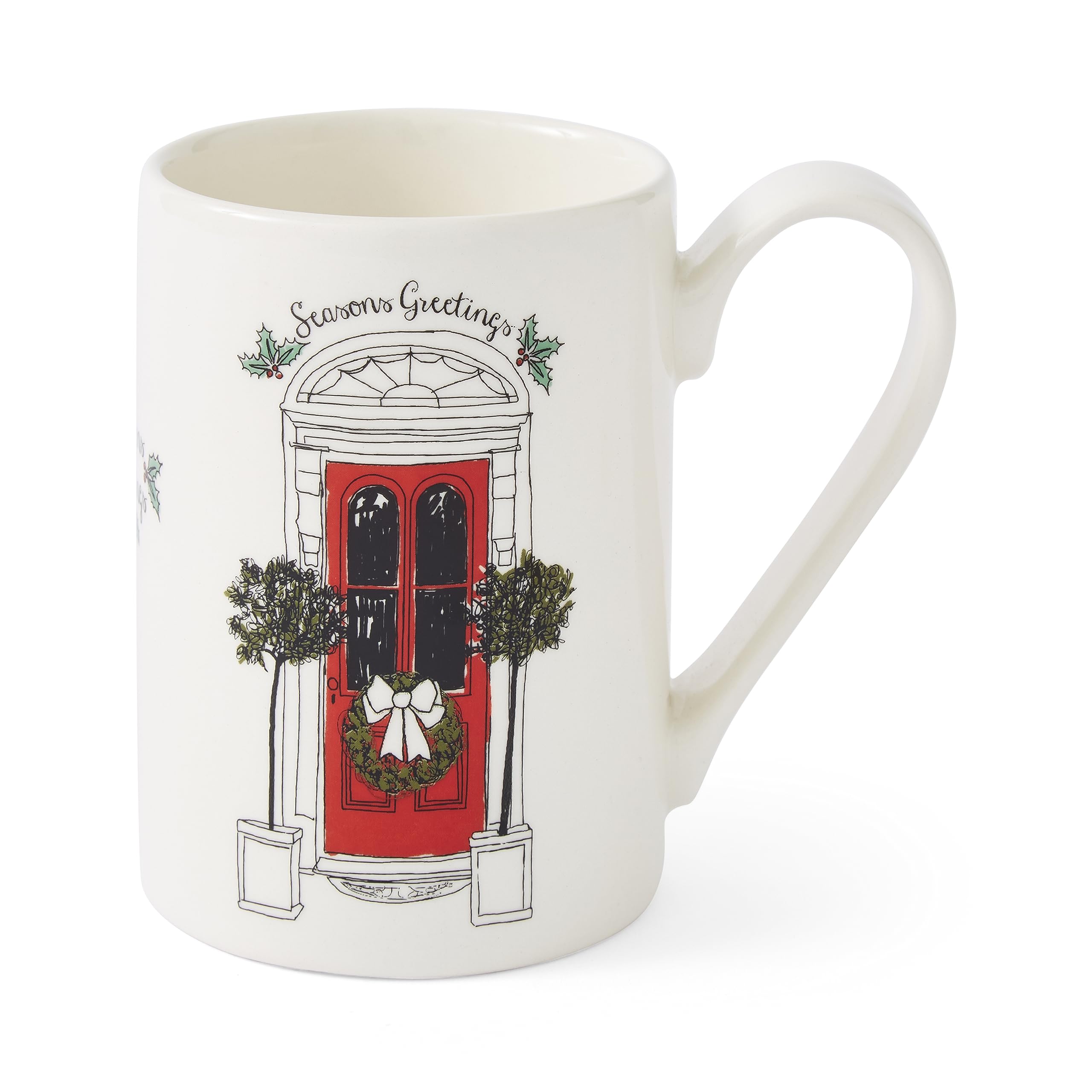 Portmeirion Multi Coloured Mug Meirion Christmas Door Single Mug