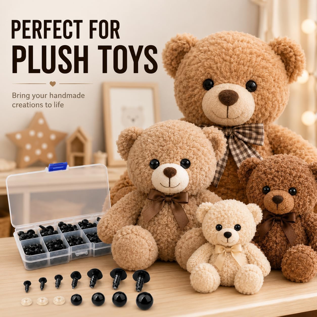 Doll Puppet Eyes - 142 Pieces for DIY Crafts -2