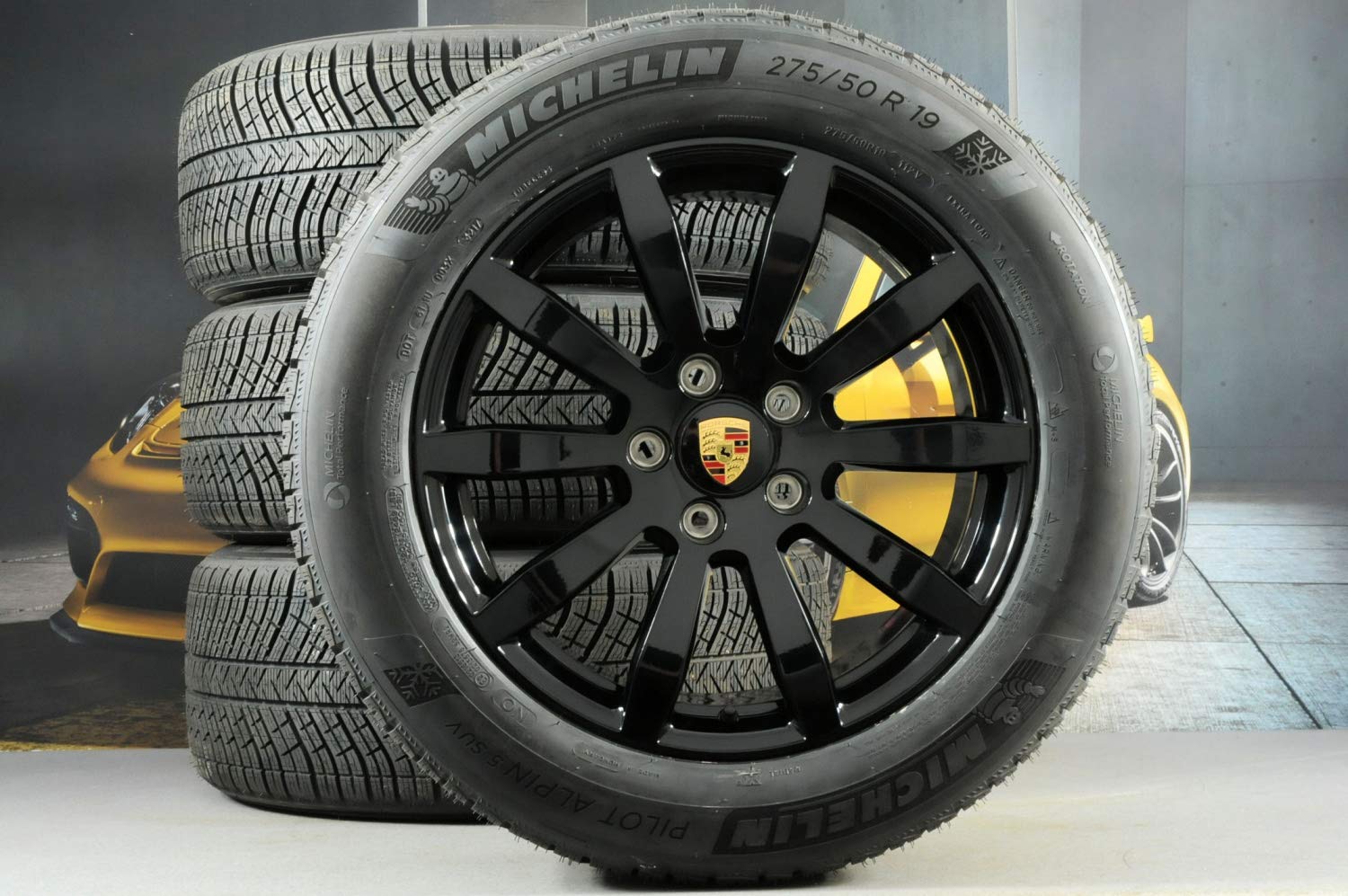 ♻. Porsche Cayenne S E3/9Y0 koła zimowe 19" czarne/zimowe koła czarne