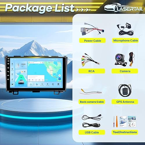 Miniatura 8 de Radio estéreo de coche para CRV 2007-2011, 5G WiFi 8 Core IPS pantalla táctil para radio CRV con Carplay inalámbrico Android Auto, 48-EQ Bluetooth