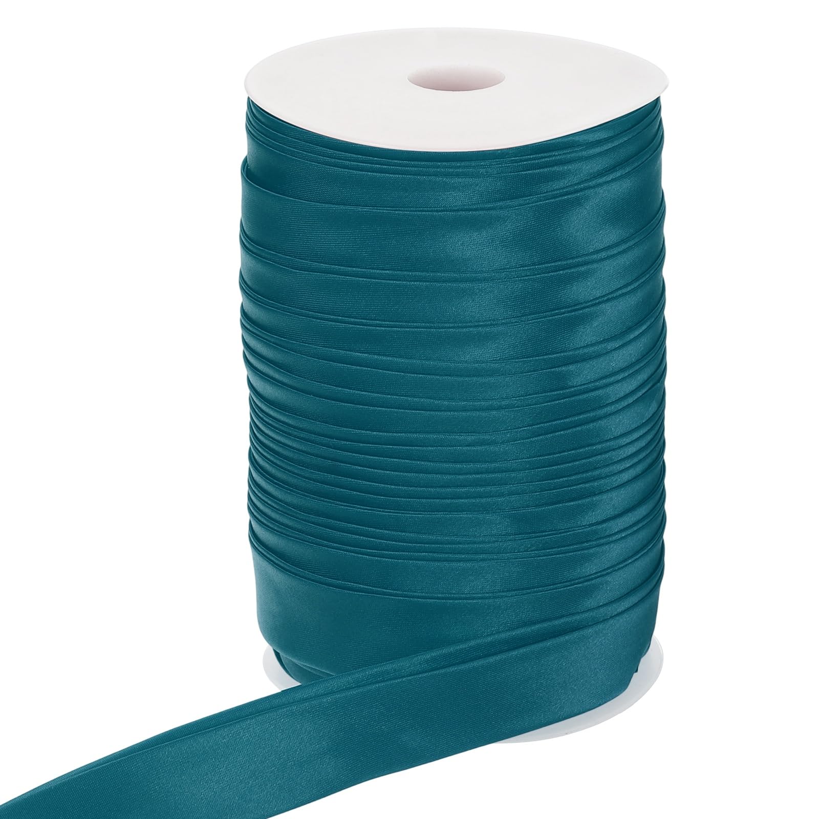 PATIKIL Double Fold Bias Tape, 1 Inch x 55 Yard Continuous Bias Binding Tape Satin Fabric for Sewing Quilting Seaming Hemming Piping Apparel Crafts, Navy Blue