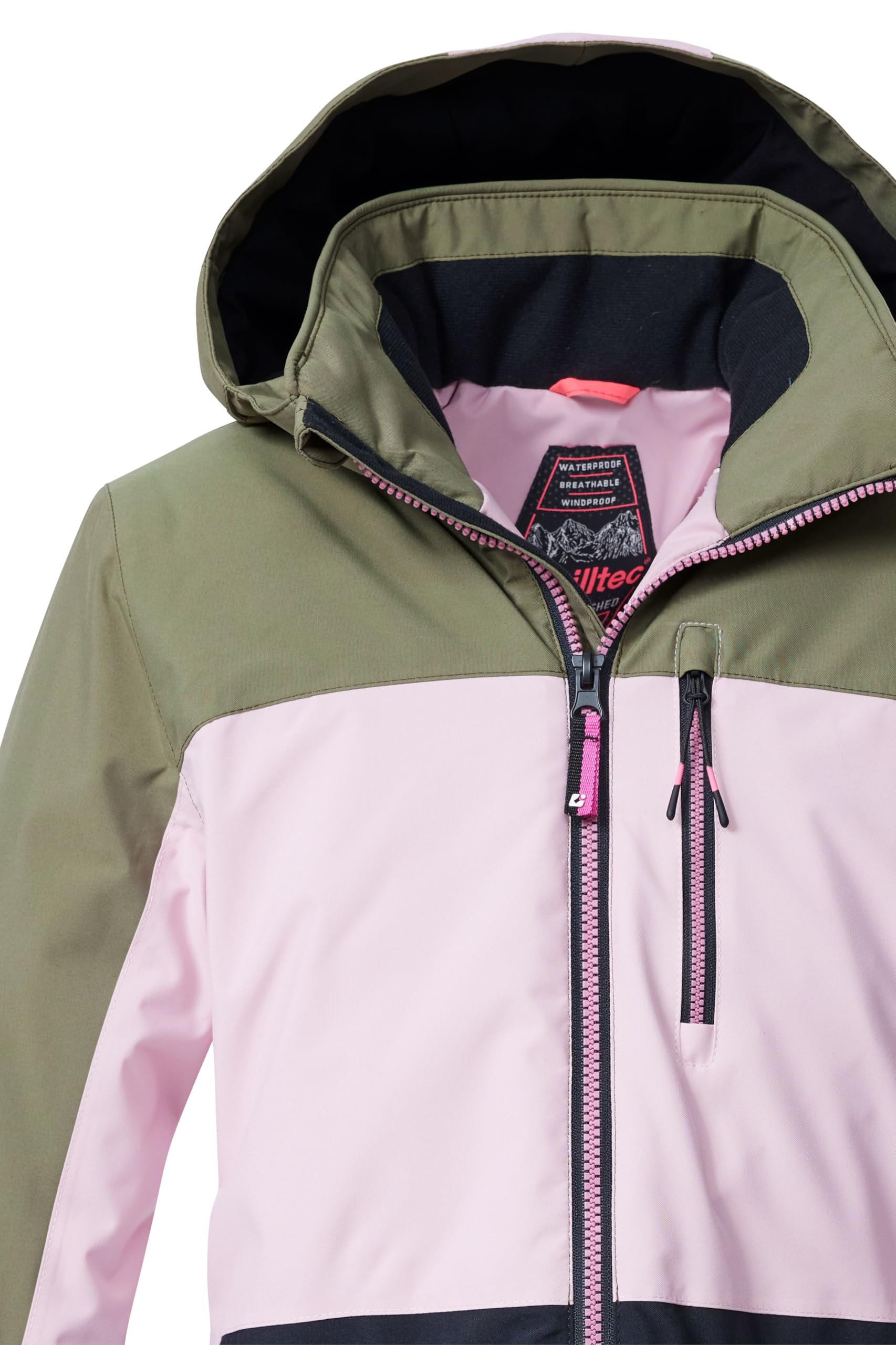 Killtec KSW 208 Chaqueta de esquí para niñas con capucha y protección contra la nieve