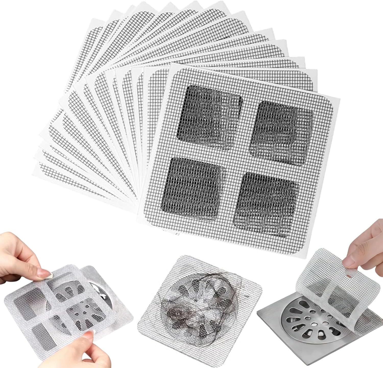 Little Syohe 30PCS Disposable Shower Drainage Cover Hair Catcher Shower