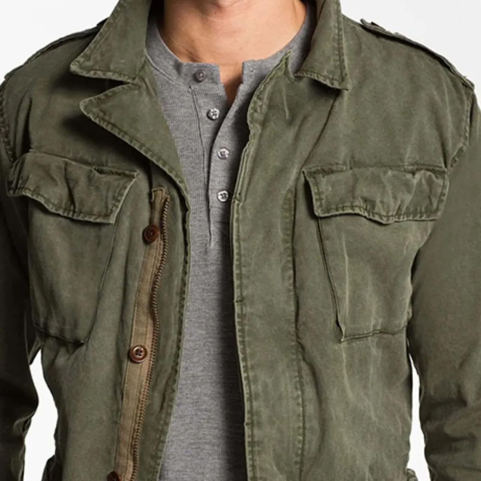 Uomo Primavera e Autunno Inverno Retro Casual Workwear Multi Pocket Pesante Allentato Sport Casual Giacca Uomo Giacche Invernali Casual