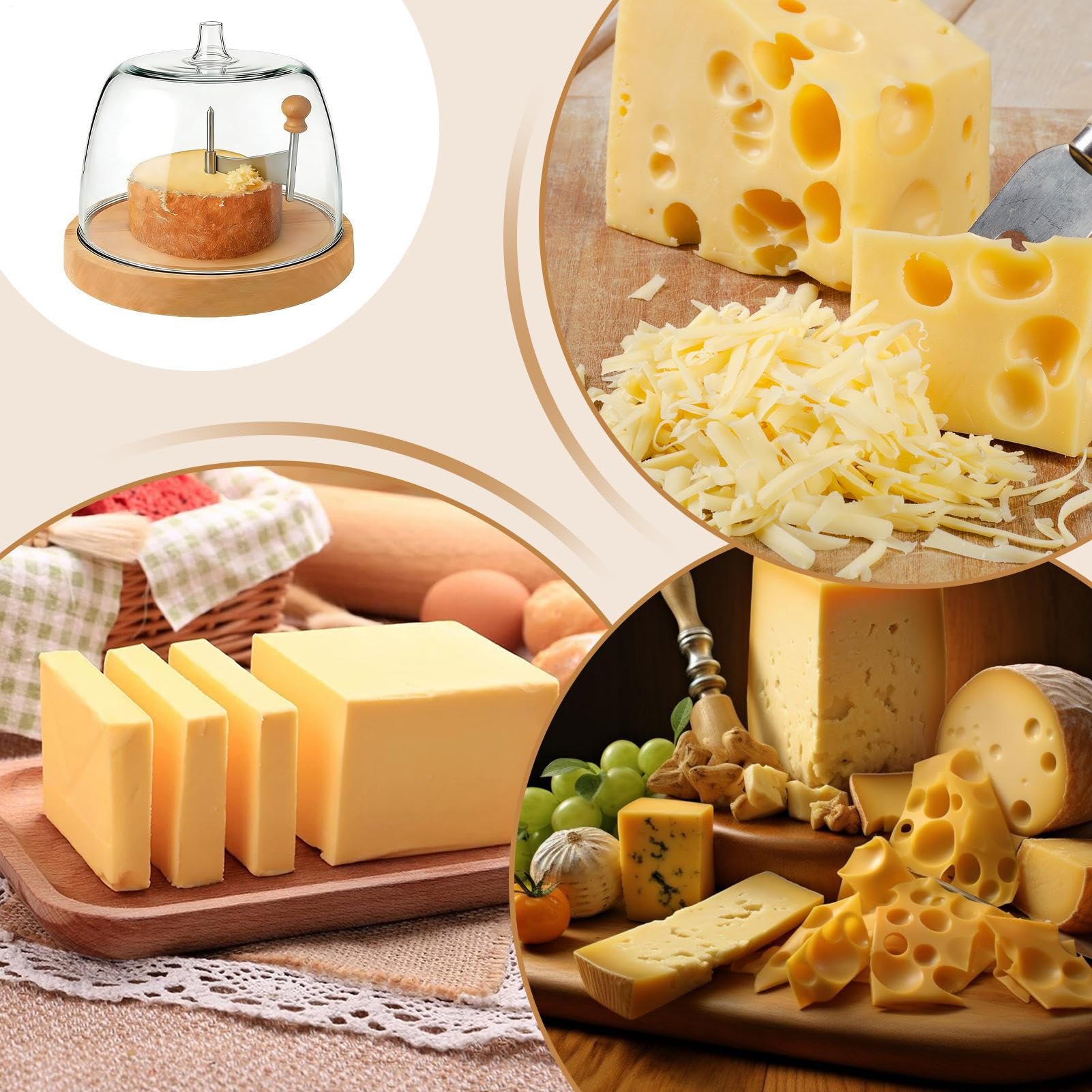 Rallador De Queso Para Ruedas Rizador de mantequilla con tapa