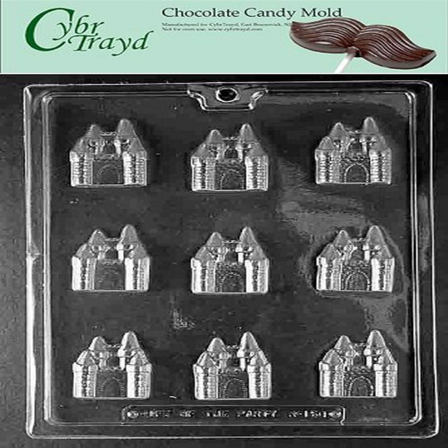 Cybrtrayd K150 Bs Castle Kids Chocolate Candy Mold by CybrTrayd
