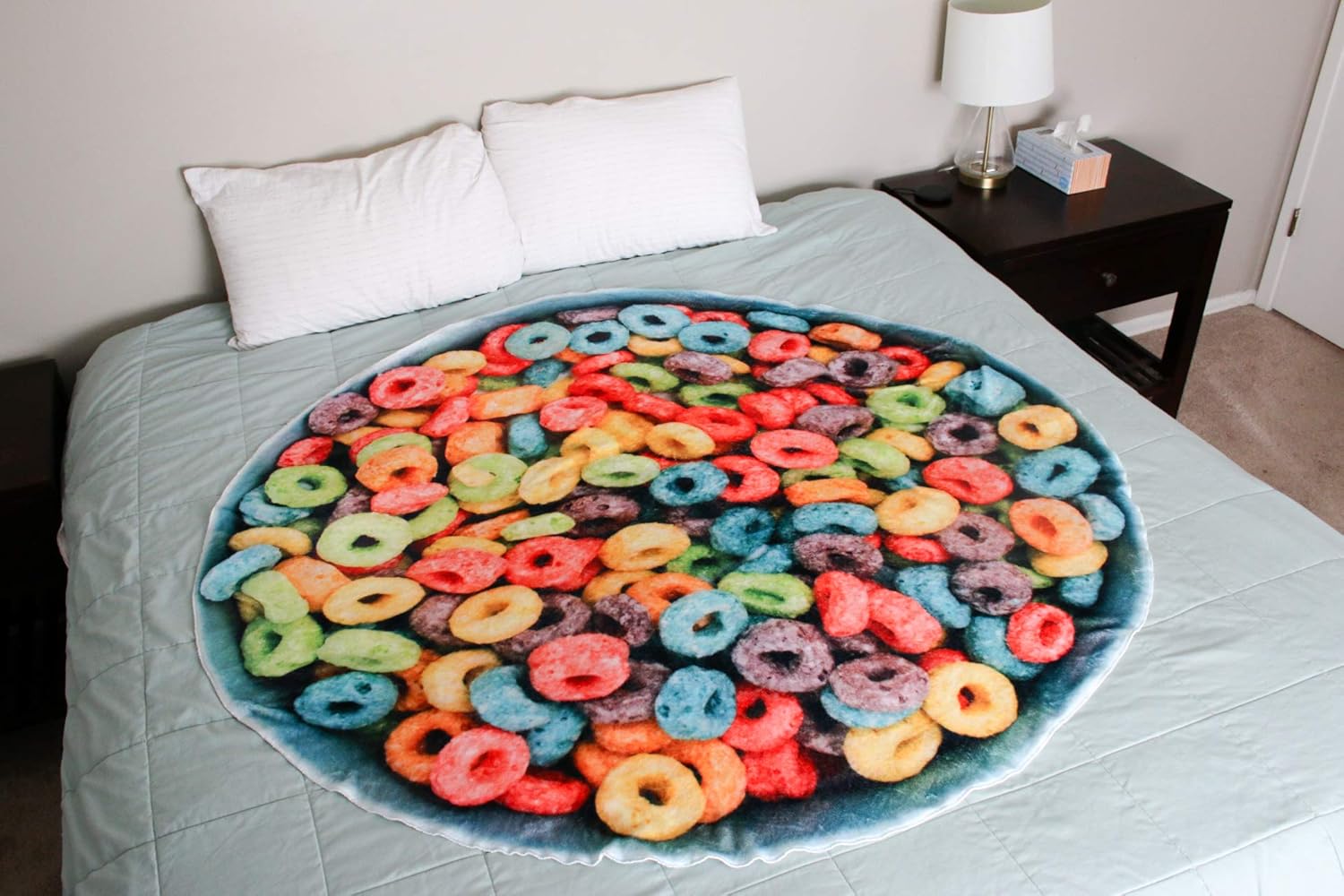 SA Flavor Loopy Loops Cereal Novelty Blanket | 60" Funny Blanket - Image 3