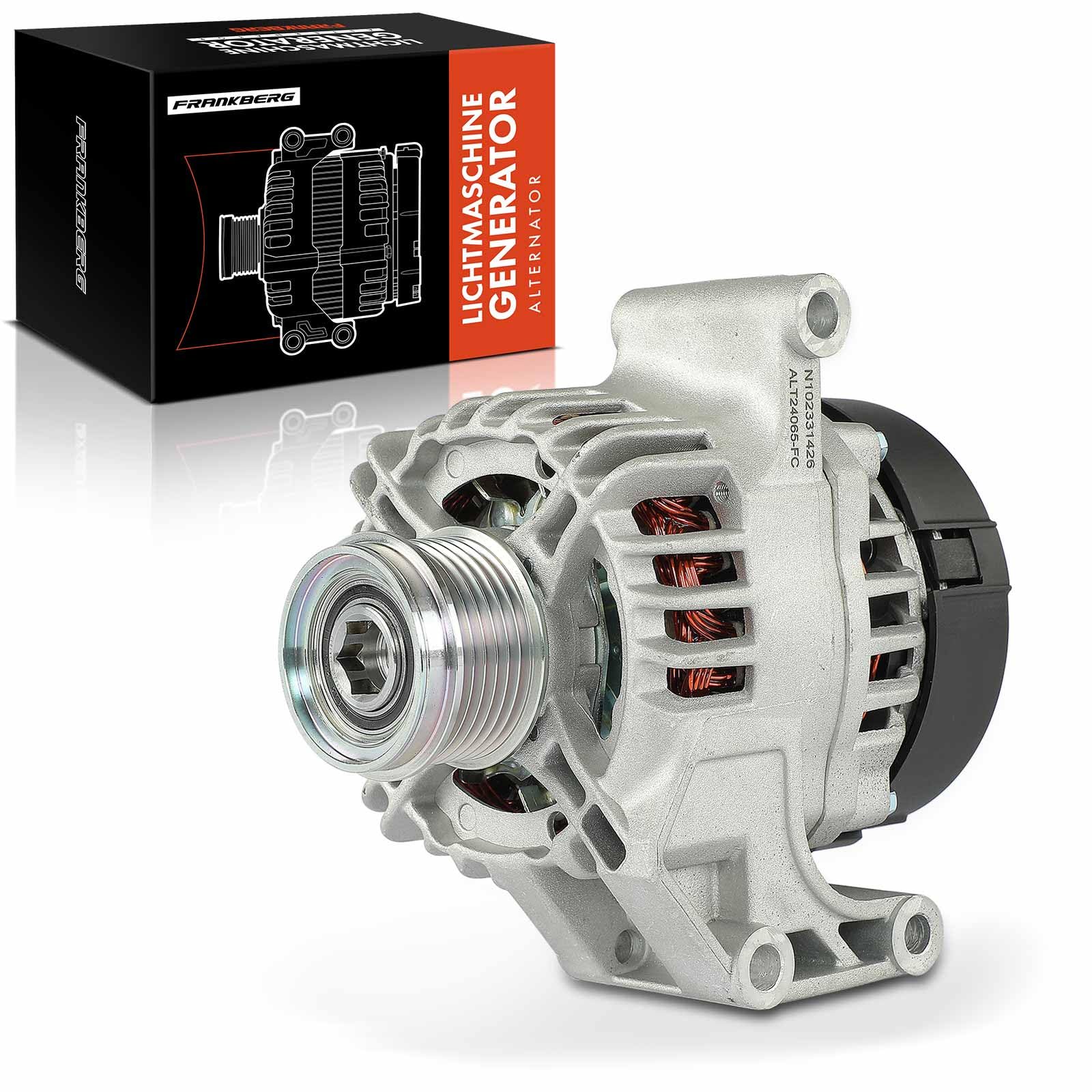 Frankberg Alternatore-generatore 120A con puleggia a ruota libera 13222935 | 120A, con puleggia a ruota libera, 13222935; Compatibile con: Corsa D S07, Corsa MK III (D) S07, Agila (B) H08