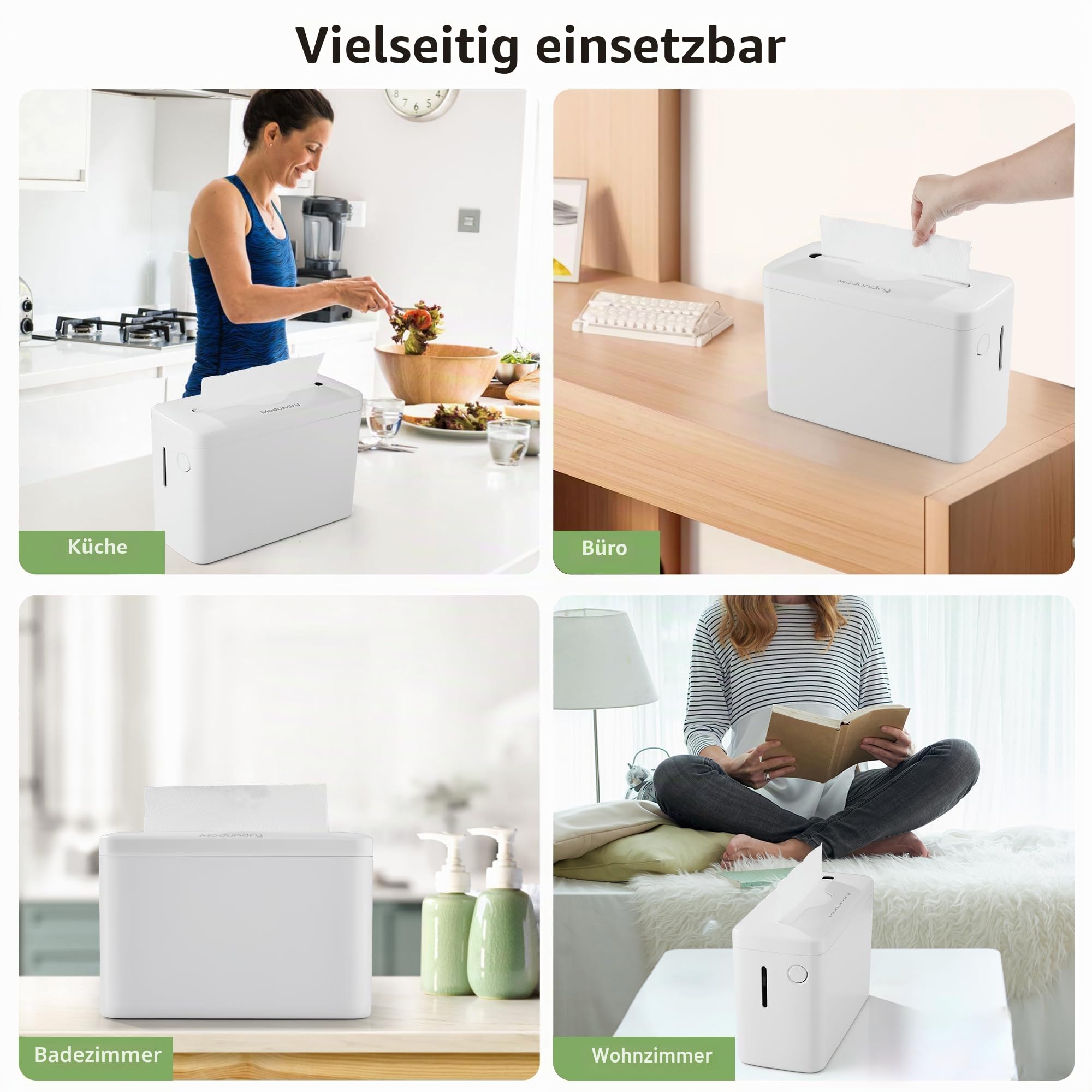 Papierhandtuchspender Tischspender für Multifold Papierhandtücher, Tissue Boxspender Kommerzielle Handtuchspender für Küche Badezimmer Büro Restaurant (Weiß)