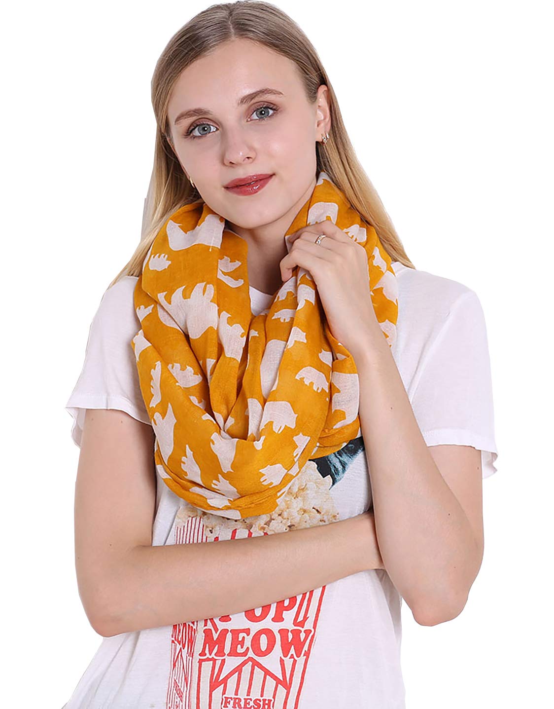 FAIRYGATEInfinity Scarves Retro Soft Wave Snood Loop Scarf Gifts for Women Girls