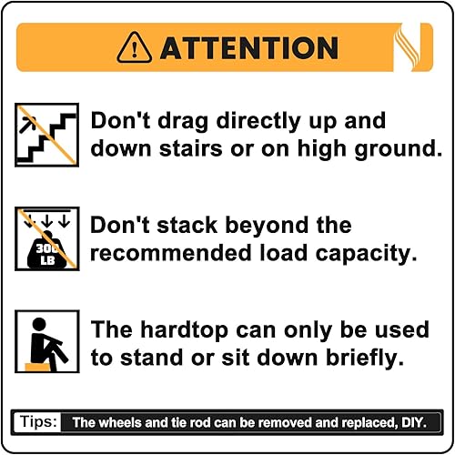 Miniatura 6 de MARUTAI - Bolsa de herramientas rodante de 18 pulgadas con ruedas, organizador de bolsas de herramientas, con mango telescópico y cubierta