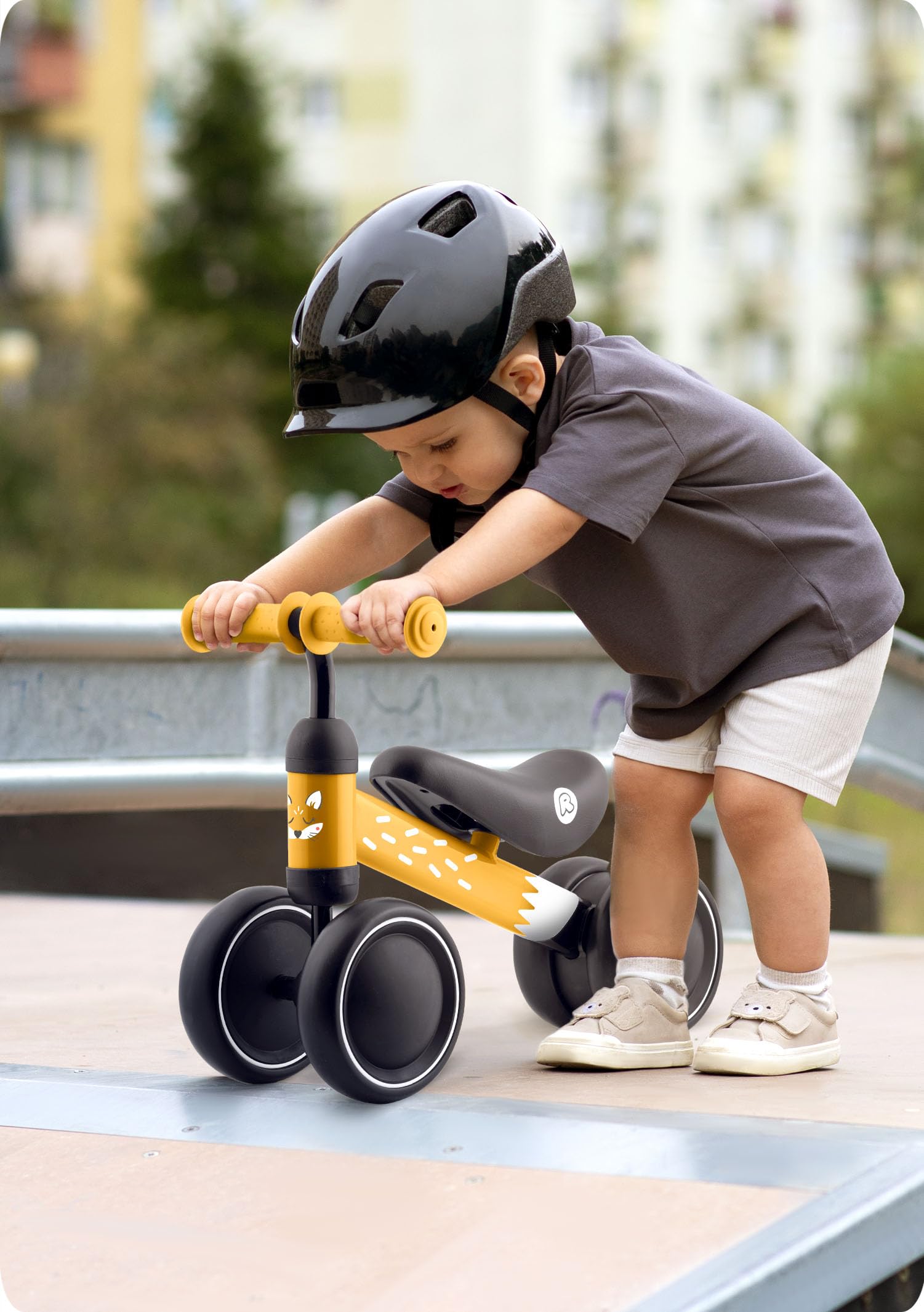 Ricokids Rowerek Biegowy dla Dzieci od 1 roku życia - Trójkołowy - Stabilna Stalowa Rama - Lekki