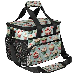 Lunch Box for Men Heavy Duty Insulated Lunch Bag for Women Fruit Cupcake Lunchbox for Adults Lunch Cooler