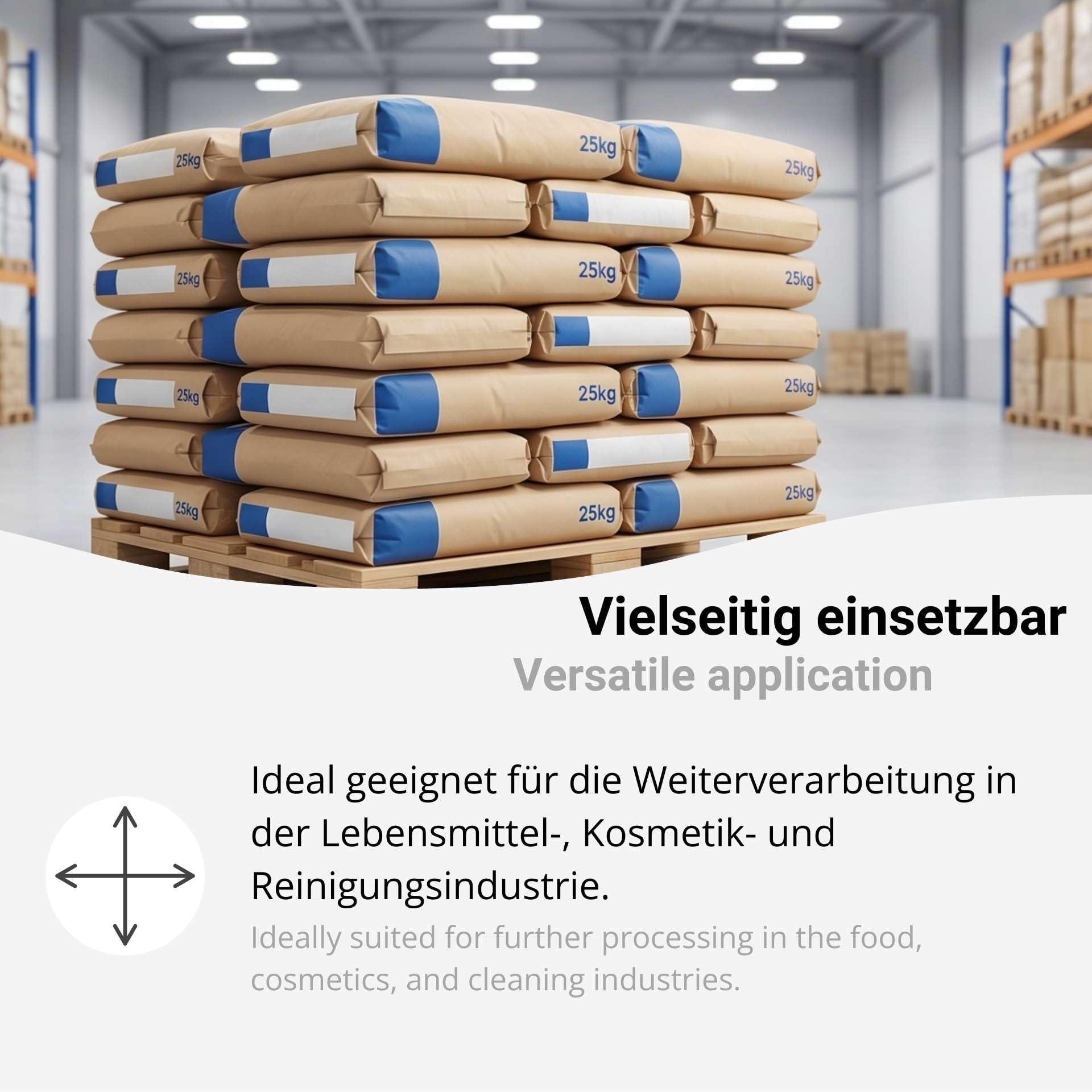 Zitronensäure Anhydrat E330 – Mittelgrob (16-35 mesh), Hergestellt in EU, hochrein & vegan, vielseitig für Lebensmittel, Kosmetik & Entkalkung