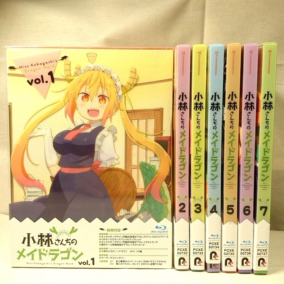 Amazon.co.jp: 特典全付 初回版 小林さんちのメイドラゴン Blu-ray BD 