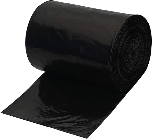 Bolsa de basura negra de 8 galones de alto, bolsa de basura para cocina, bolsa de basura (8 galones (100 unidades), color negro