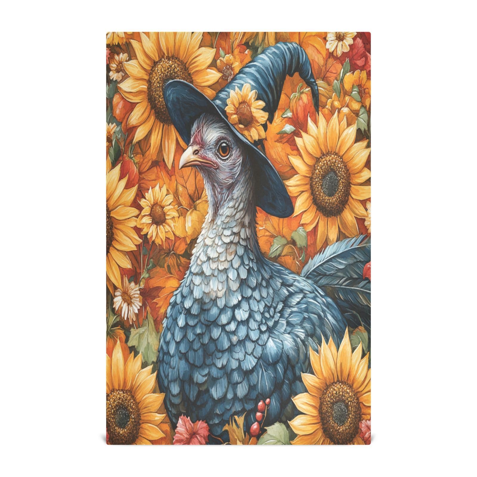 STAYTOP Thanksgiving Turkey Kitchen Dish Towel Set,4Pcs Drying Kitchen Towels Tea Towels Gift Set for Drying Cleaning Cooking Baking