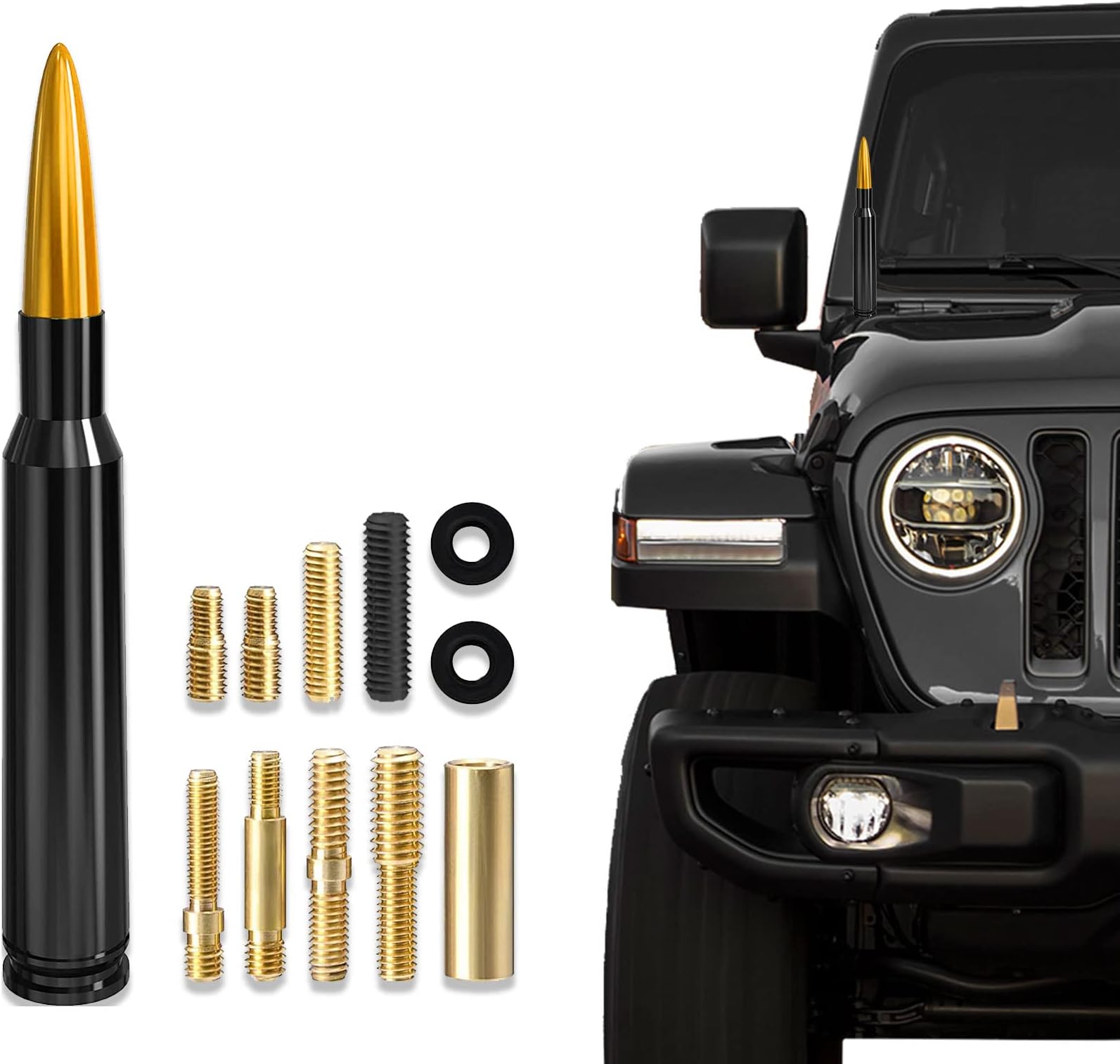 Ziciner Car Bullet Antenna, Vehicle Replacement Short