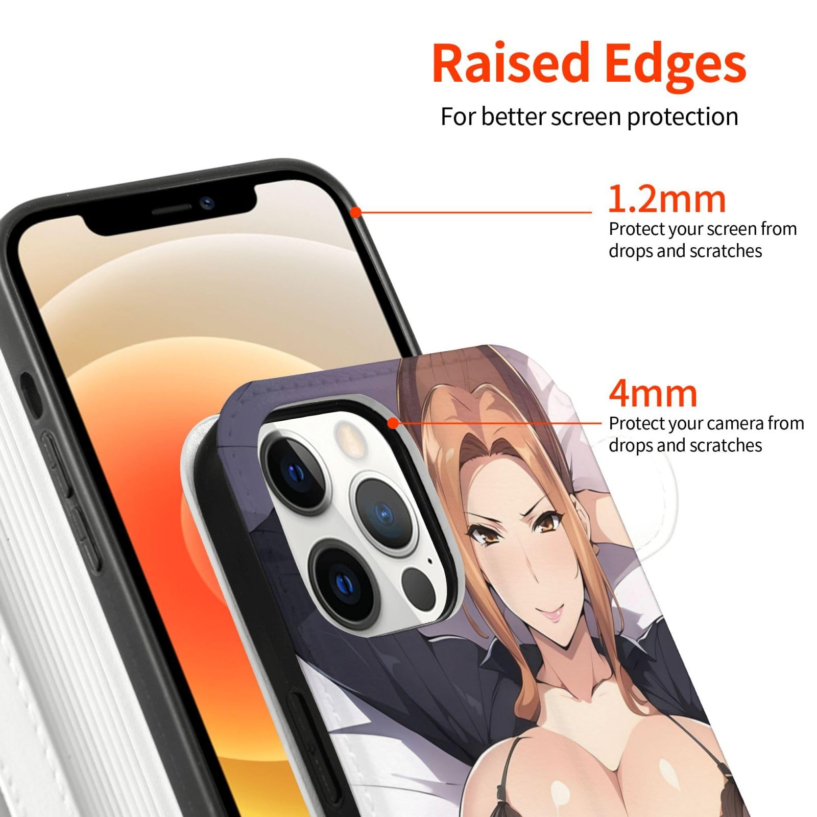 Amazon.co.jp: Iphone 12 ケース 財布&手帳型 セクシー アニメ柄 橘