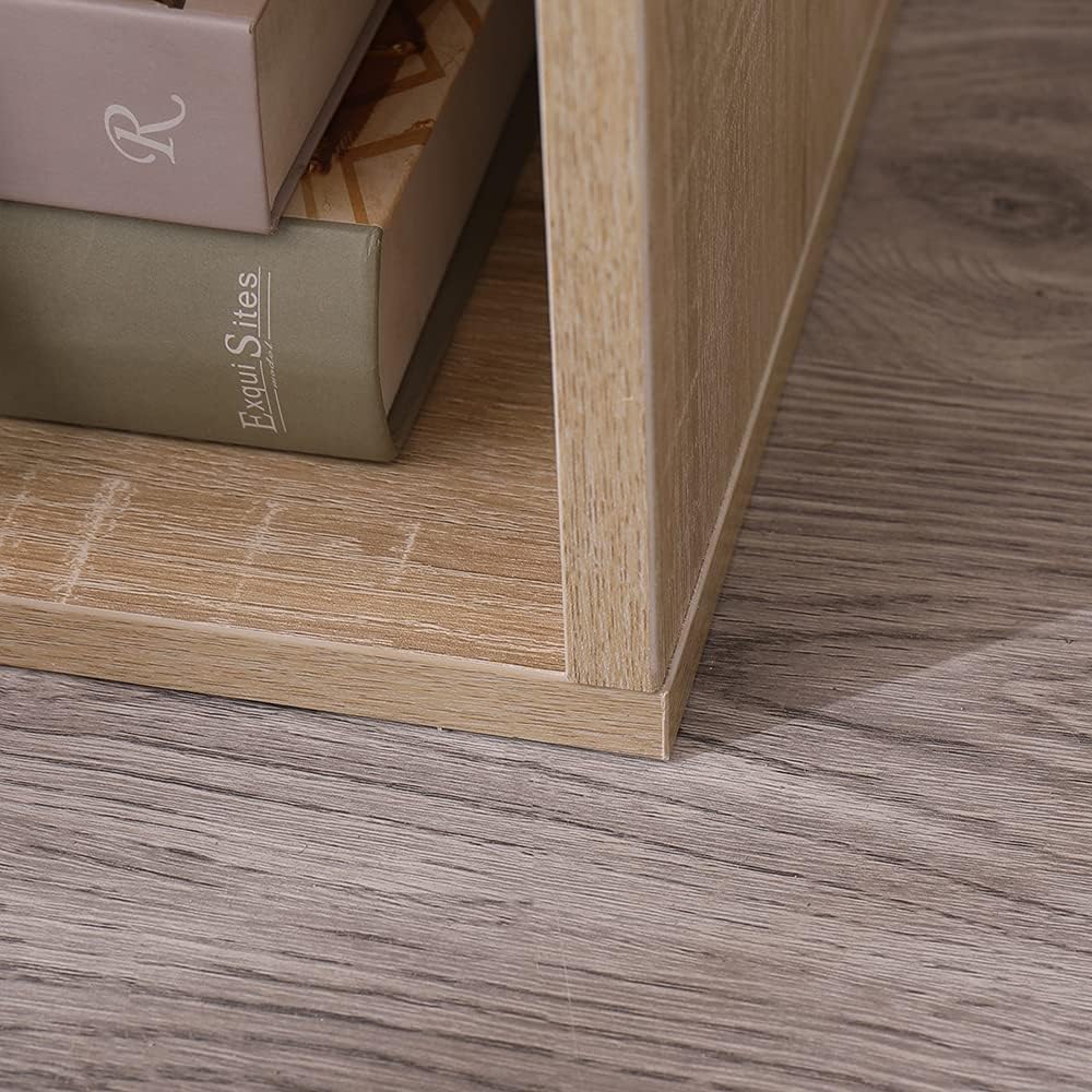 Doppio Cubo arredo portaoggetti Libreria Scaffale Rovere 35x30x70 legno MDF mensola scaffale Design Ufficio ingresso soggiorno