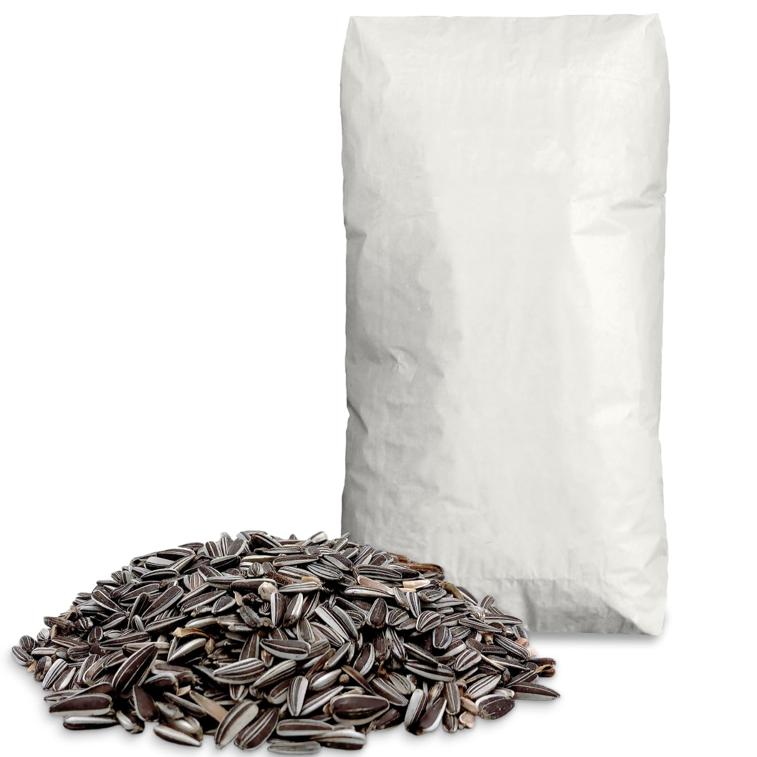 Supravit Sonnenblumenkerne gestreift 25kg – Premium Vogelfutter | für Gartenvögel | energiereiches Wildvogelfutter & Streufutter für Ganzjahresfütterung | ungeschälte Sonnenblumenkerne