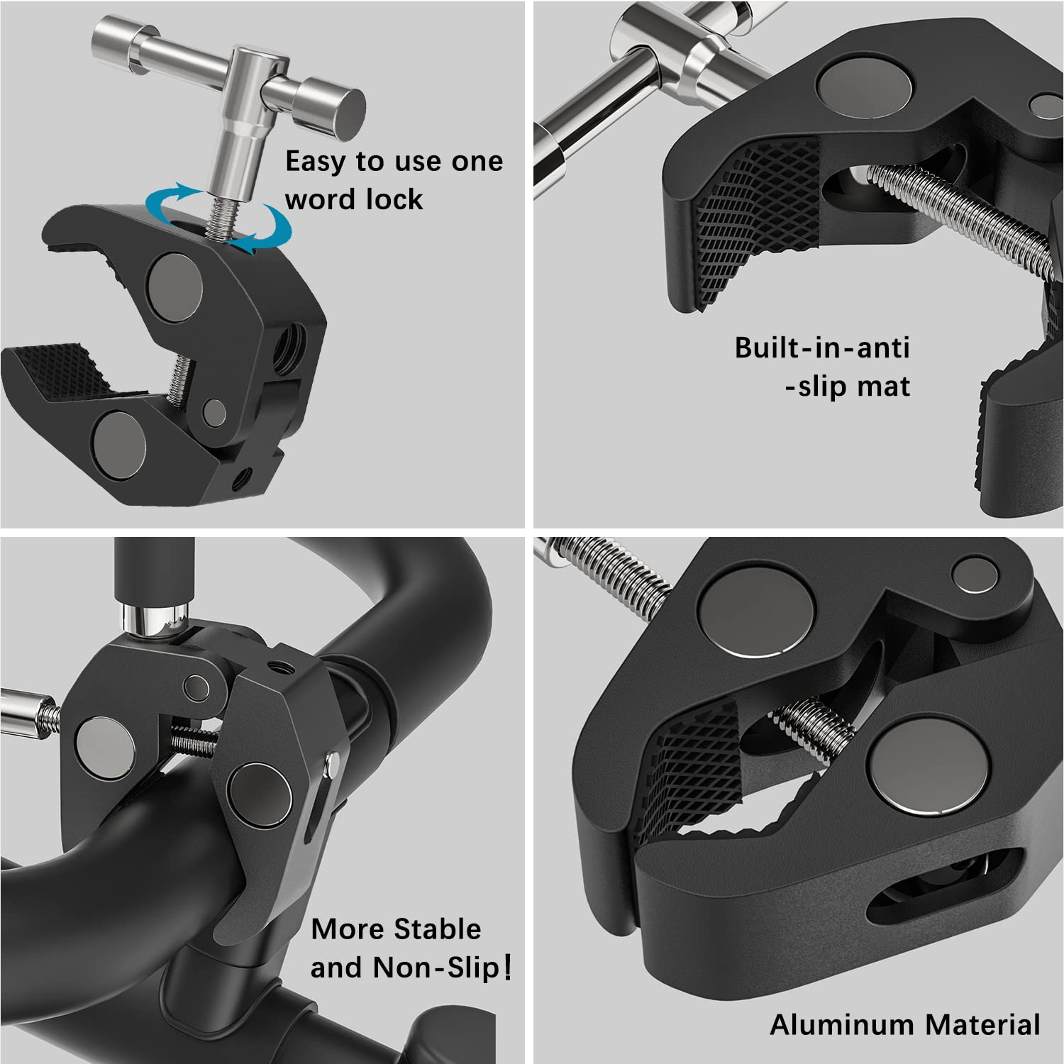Soporte para tablet de cuello de cisne para bicicleta estática, brazo largo, flexible, soporte para tableta para usar en interiores, gimnasio, giratorio, manubrio de bicicleta, soporte para