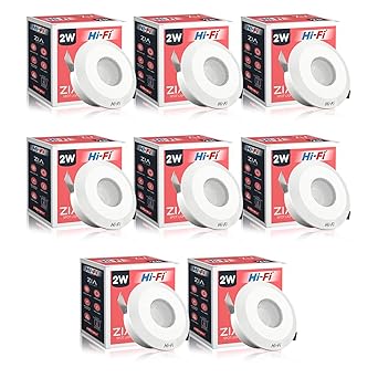 Elleys' Zia - Spot Light With Compact Design Perfect for Home As Well As Commerical Spaces (Pack of 8, 2W, Green)