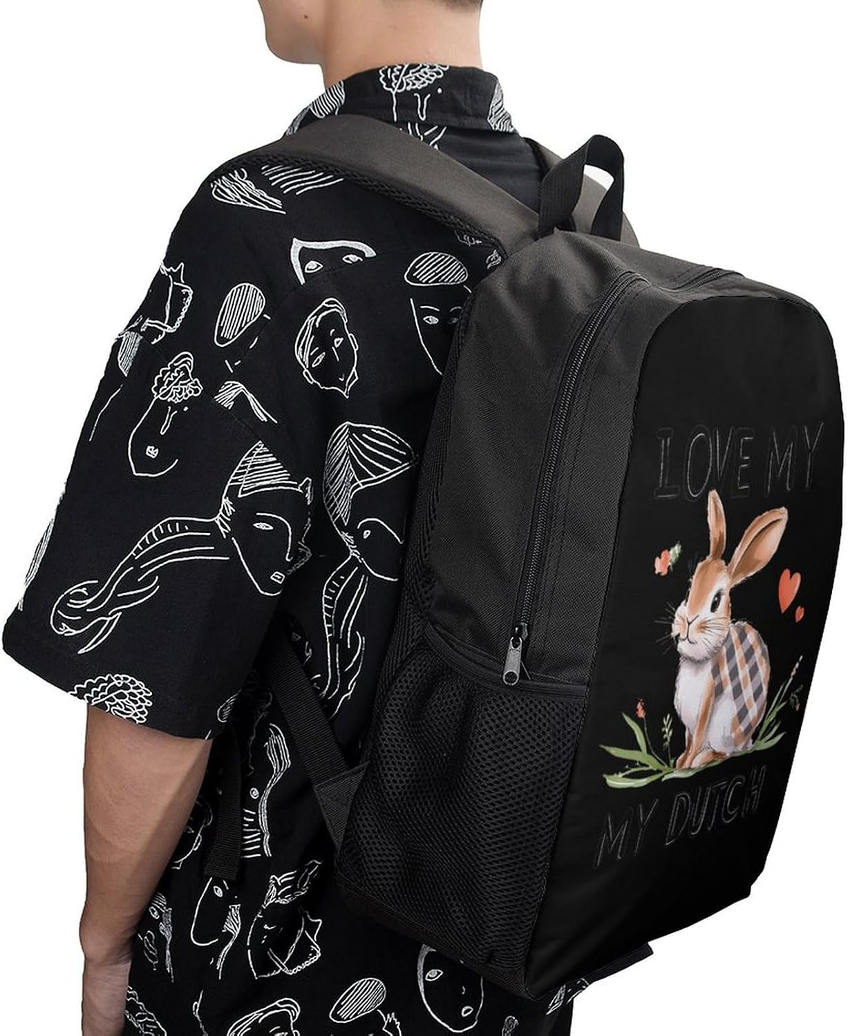 I Love My Dutch Laptop Backpack for Men Women 17 Inch Shoulder Bag Travel Daypack