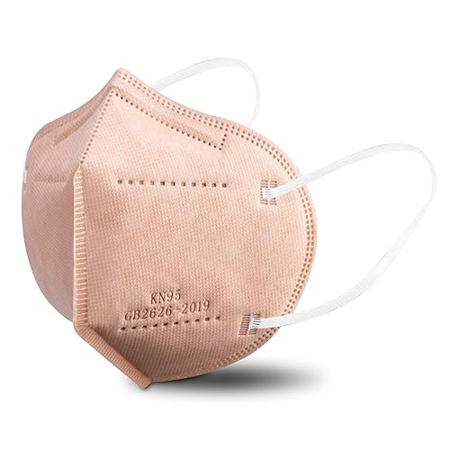 Miniatura 64 de akgk Mascarilla KN95 de 50 unidades, mascarillas de protección transpirable, envueltas individualmente, mascarillas KN95 negras de 5 capas, máscaras