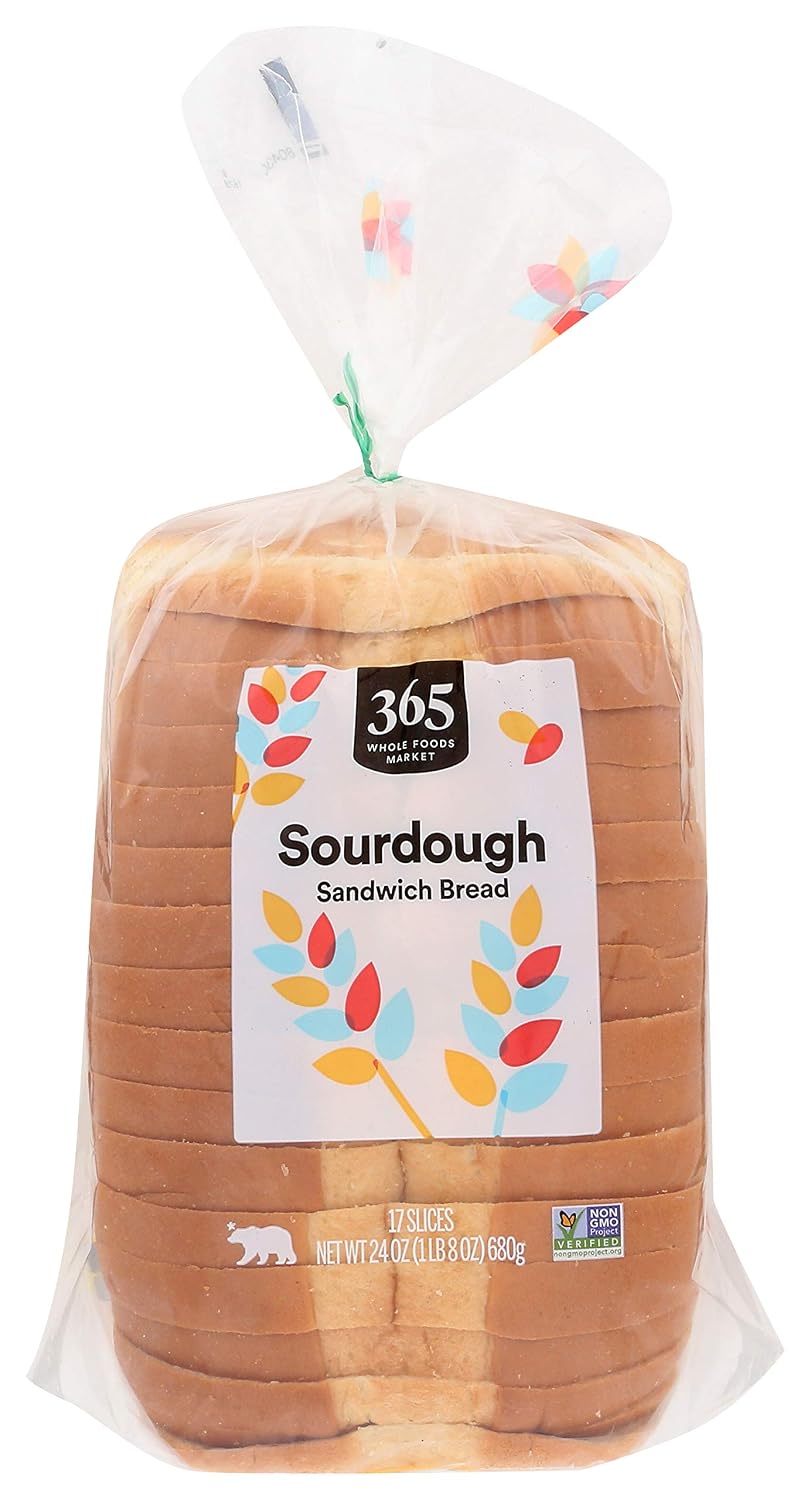 365 by Whole Foods Market, Sandwich Bread, Sourdough (17 Slices), 24 Ounce
