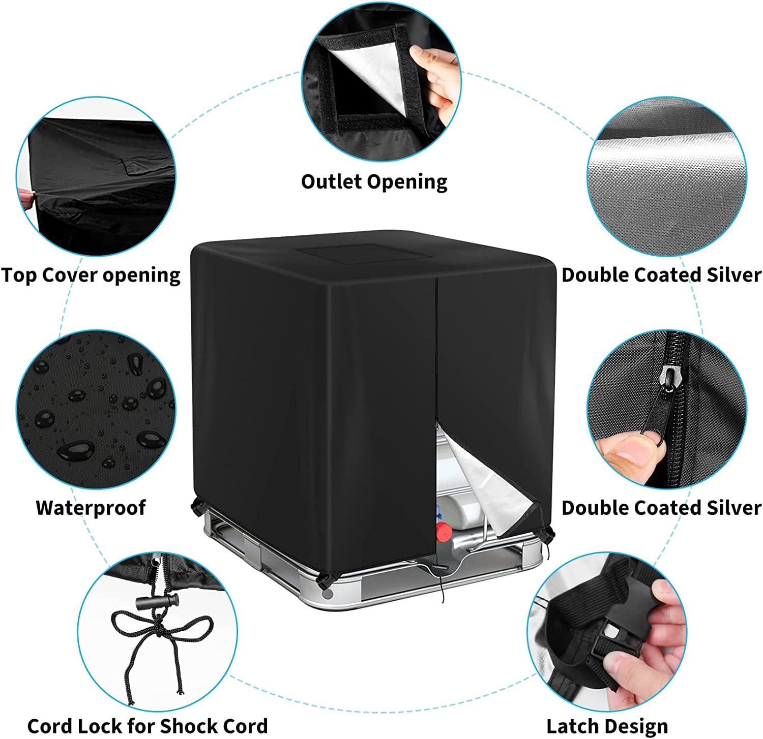 Isolamento Per Tubi Dell'Acqua Per Esterni Protezione Antigelo Isolamento Per Contatori Dell'Acqua Antigelo Copertura Isolante Per Tubi Per Edifici, Piazza