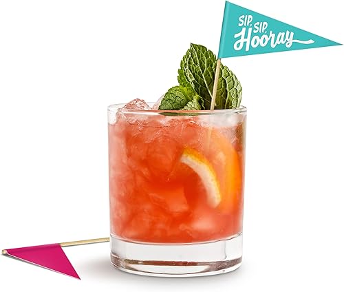 Miniatura 5 de Genuine Fred Selecciones de cóctel con banderín más espirituosas, 24 púas