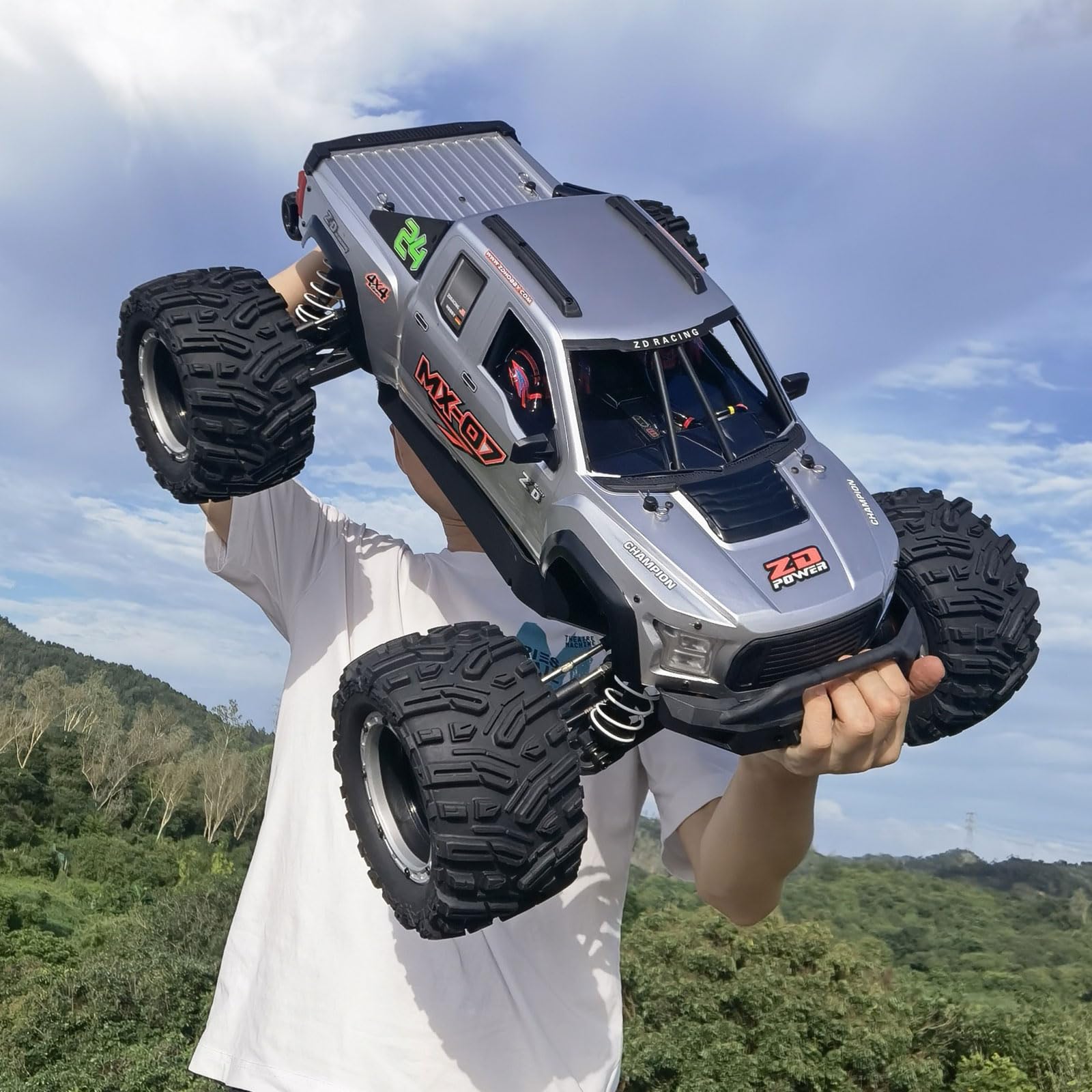 1/7 MX-07 シルバー オフロードRCカー RTR Amazon.com: XMFLFH MX-07 1/7 27-inch Large Desert RC Off-Road